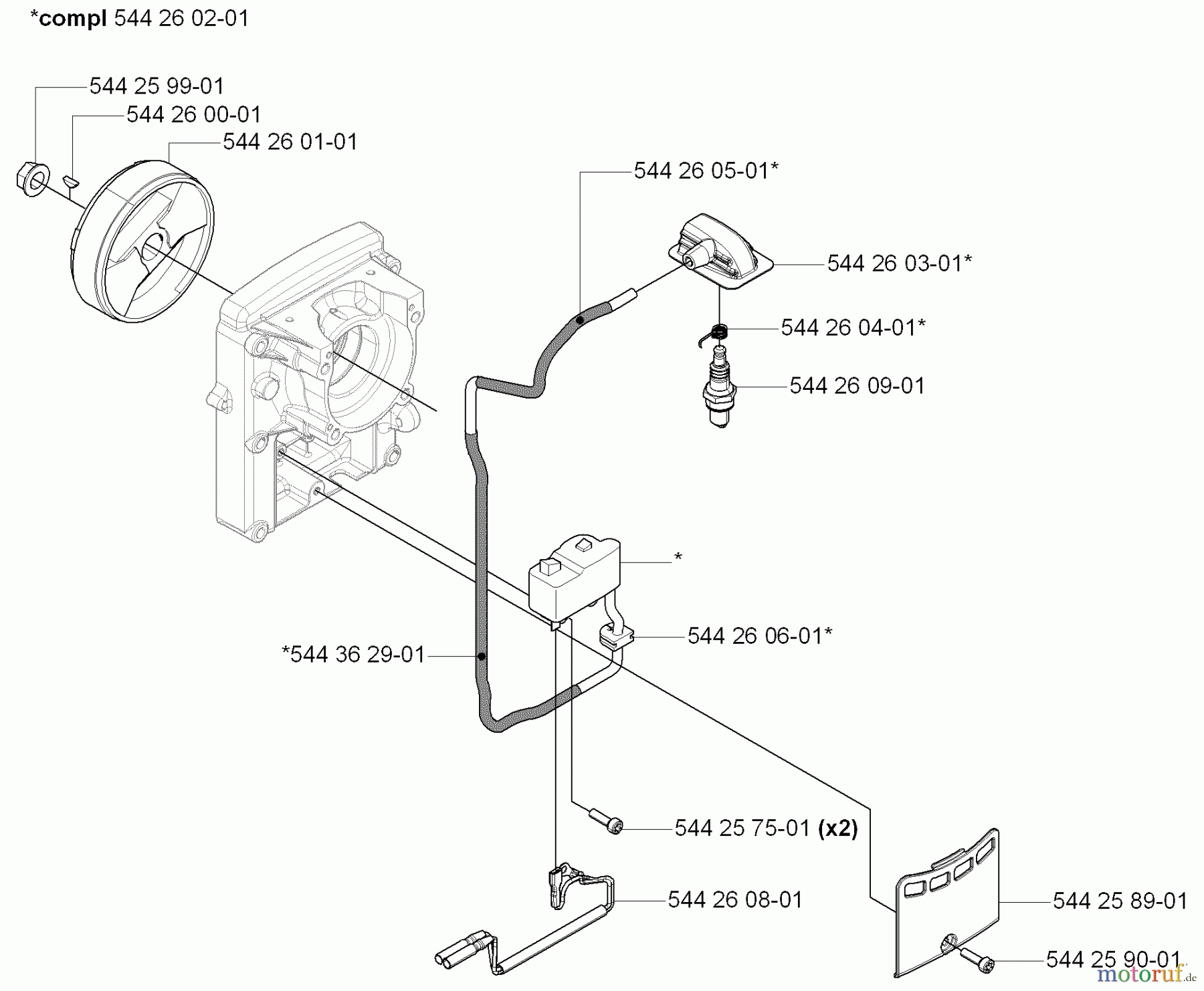 Husqvarna Bläser / Sauger / Häcksler / Mulchgeräte 170 BF - Husqvarna Backpack Blower (2006-03 to 2008-09) Ignition/ Rotor