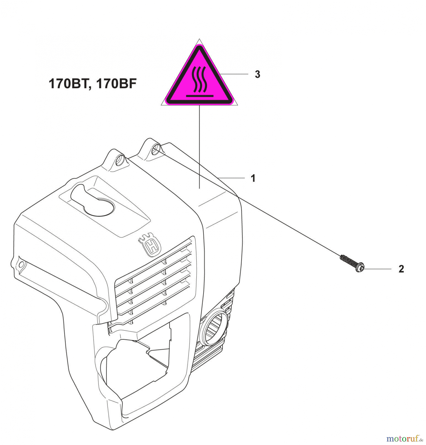 Husqvarna Bläser / Sauger / Häcksler / Mulchgeräte 170 BF - Husqvarna Backpack Blower (2008-10 & After) Cover
