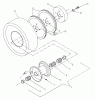 Husqvarna W 3613A (968999108) - Wide-Area Walk-Behind Mower (2000-02 to 2001-01) Ersatzteile Traction Wheel Assembly