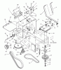 Husqvarna W 3613A (968999108) - Wide-Area Walk-Behind Mower (2000-02 to 2001-01) Ersatzteile Transmission & Shifter Group