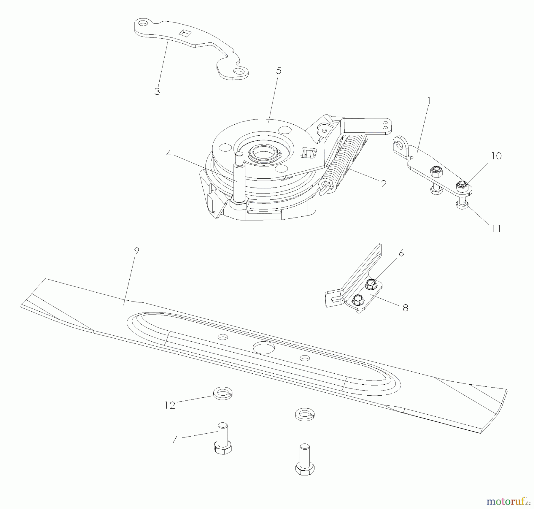 Husqvarna Rasenmäher für Großflächen W 53SBEK (968999287) - Husqvarna Wide-Area Walk-Behind Mower (2007-03 & After) Cutting Equipment Blade, Brake, Clutch (BBC CE) 968999286/968999287/968999640
