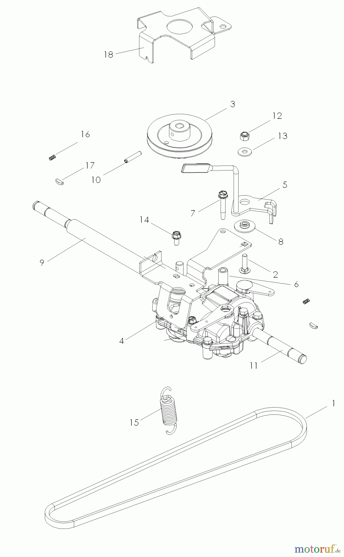 Husqvarna Rasenmäher für Großflächen W 53SBEK (968999287) - Husqvarna Wide-Area Walk-Behind Mower (2007-03 & After) Transmission Self Propelled