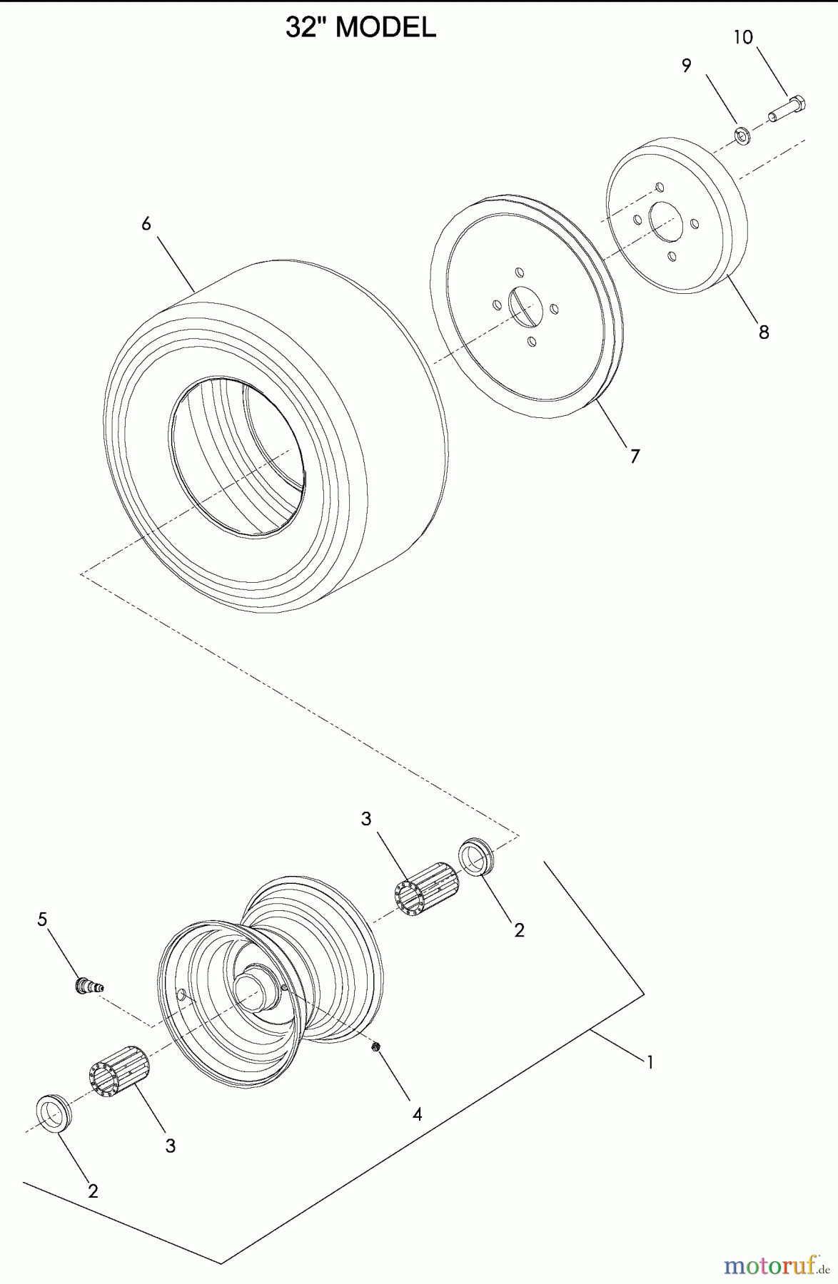Husqvarna Rasenmäher für Großflächen WG 3213P (968999364) - Husqvarna Wide-Area Walk-Behind Mower (2008-06 & After) Wheels And Tires #2