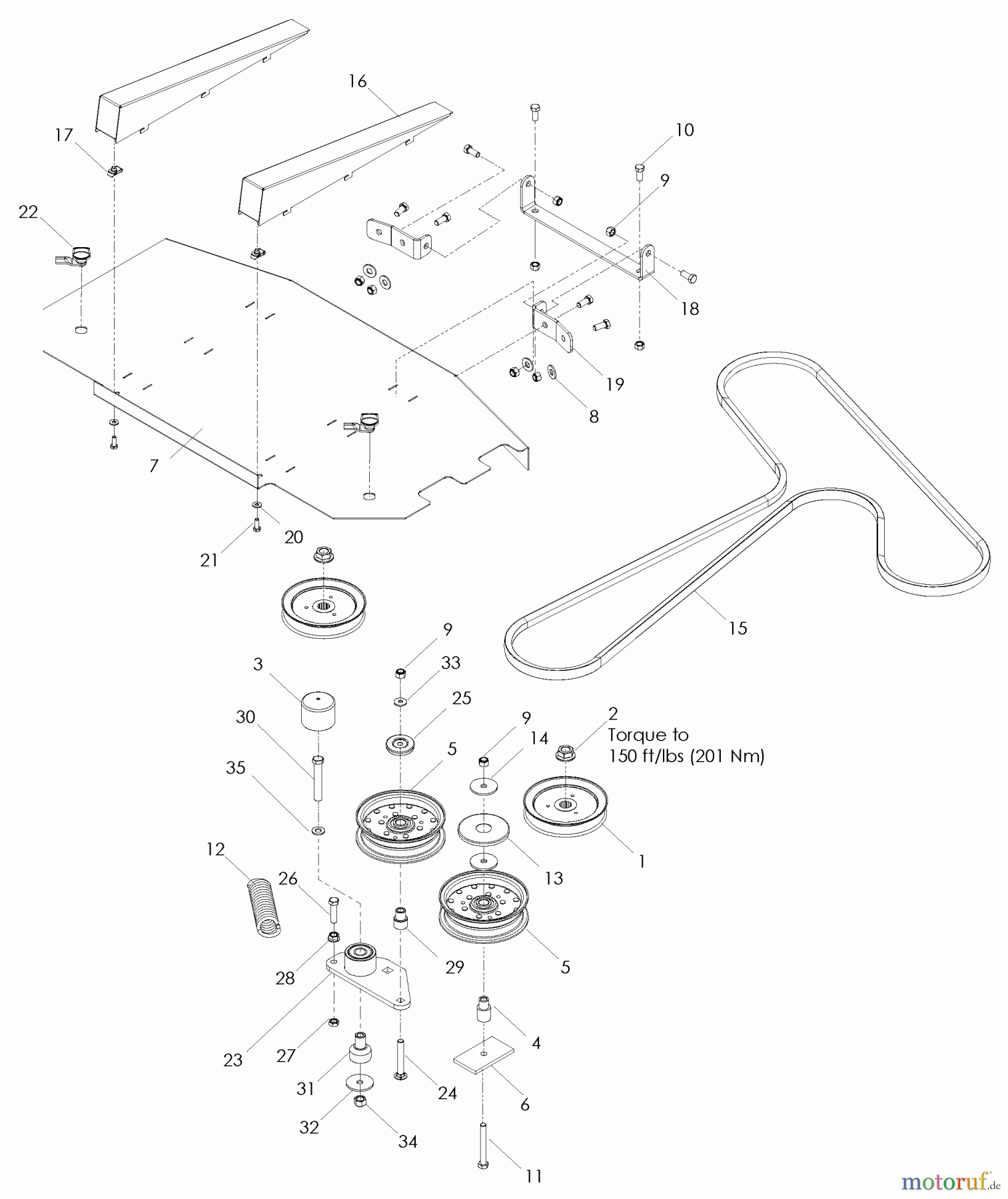 Husqvarna Rasenmäher für Großflächen WH 3615 (966947001) - Husqvarna Wide-Area Walk-Behind Mower (2008-09 to 2008-09) 36
