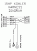 Husqvarna WH 3615A (968999111) - Wide-Area Walk-Behind Mower (2000-06 to 2001-01) Ersatzteile 15 HP Kohler Harness Diagram