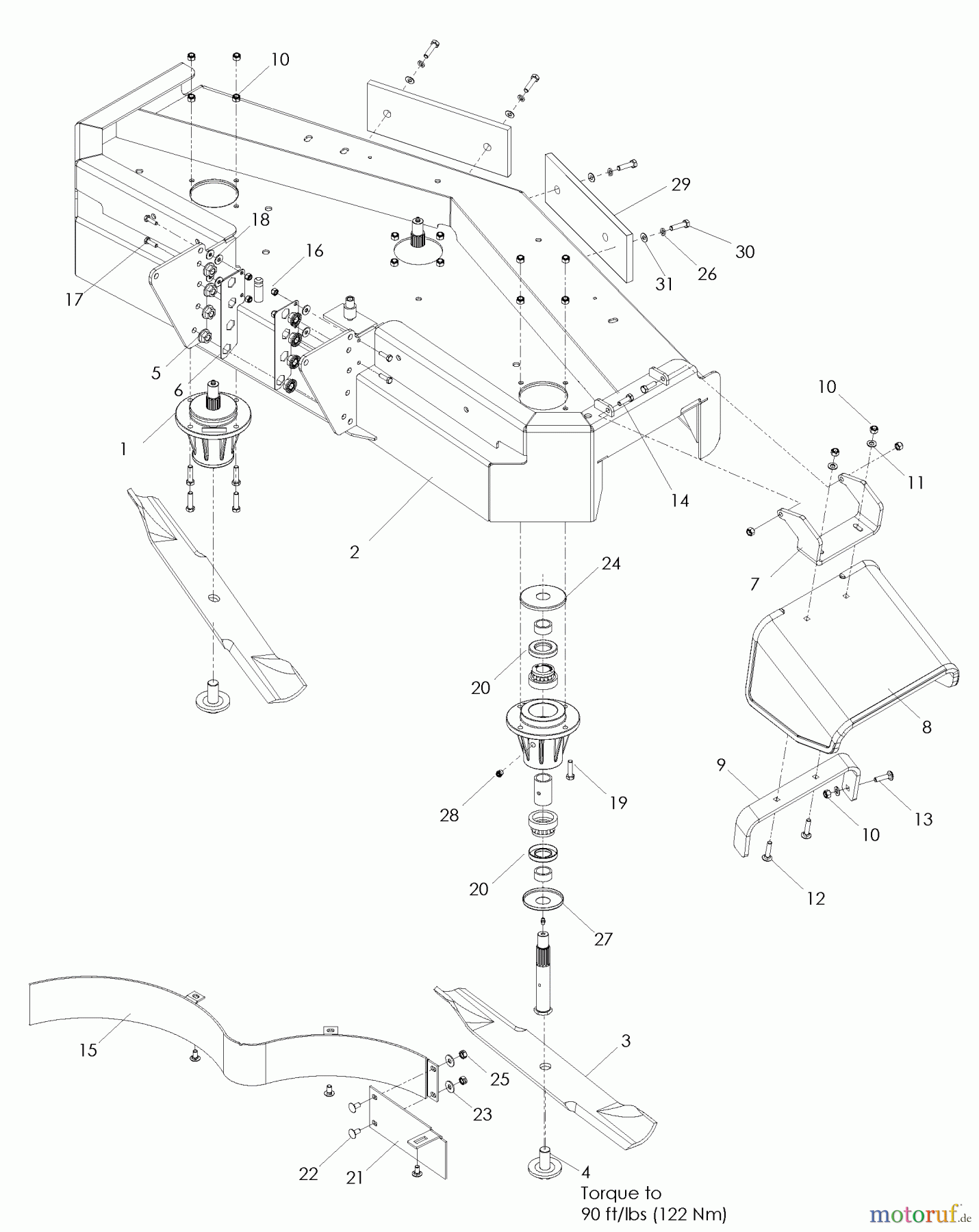 Husqvarna Rasenmäher für Großflächen WH 5217 (966947003) - Husqvarna Wide-Area Walk-Behind Mower (2008-09 to 2008-09) 52