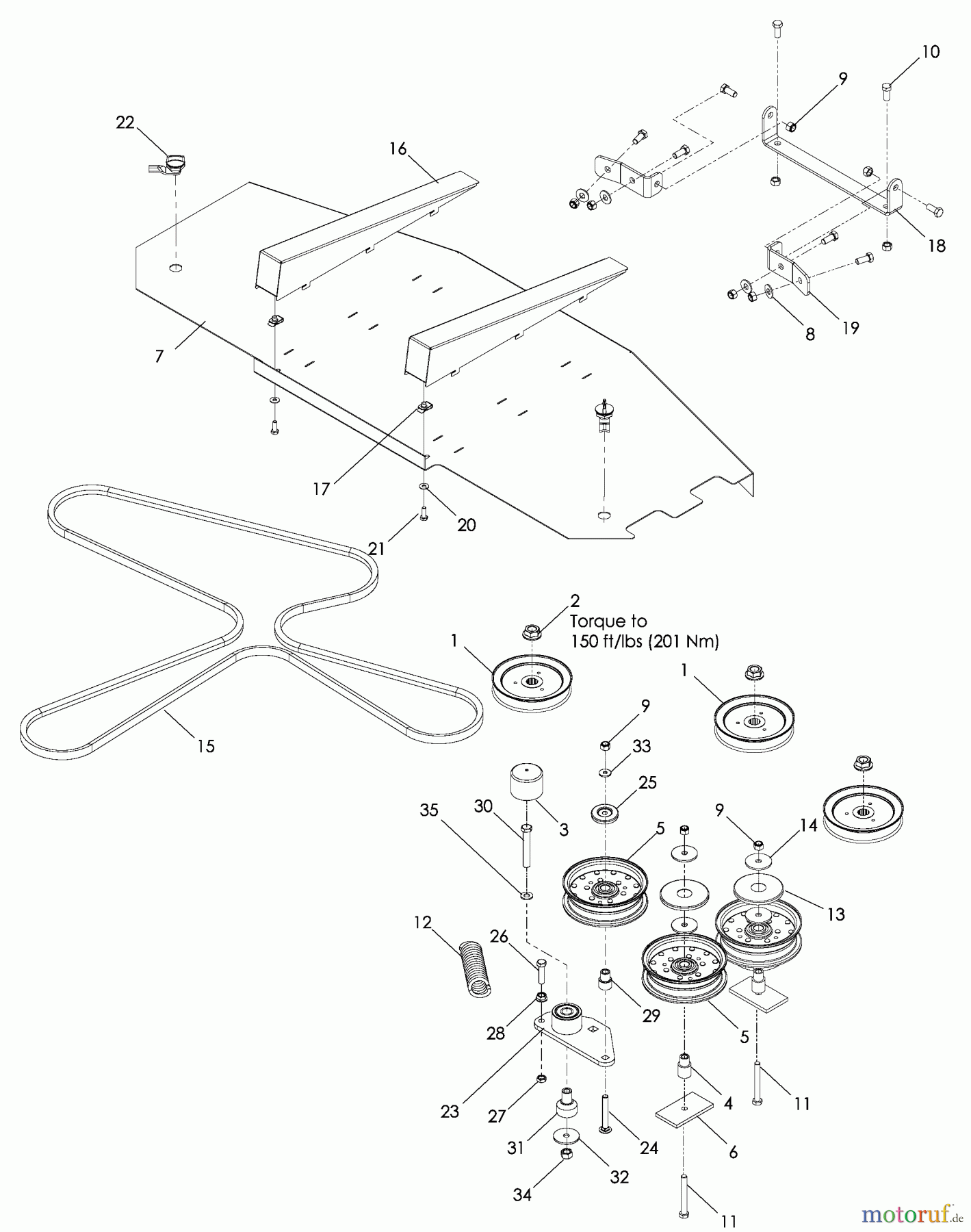 Husqvarna Rasenmäher für Großflächen WH 3615 (966947001) - Husqvarna Wide-Area Walk-Behind Mower (2008-10 & After) 48
