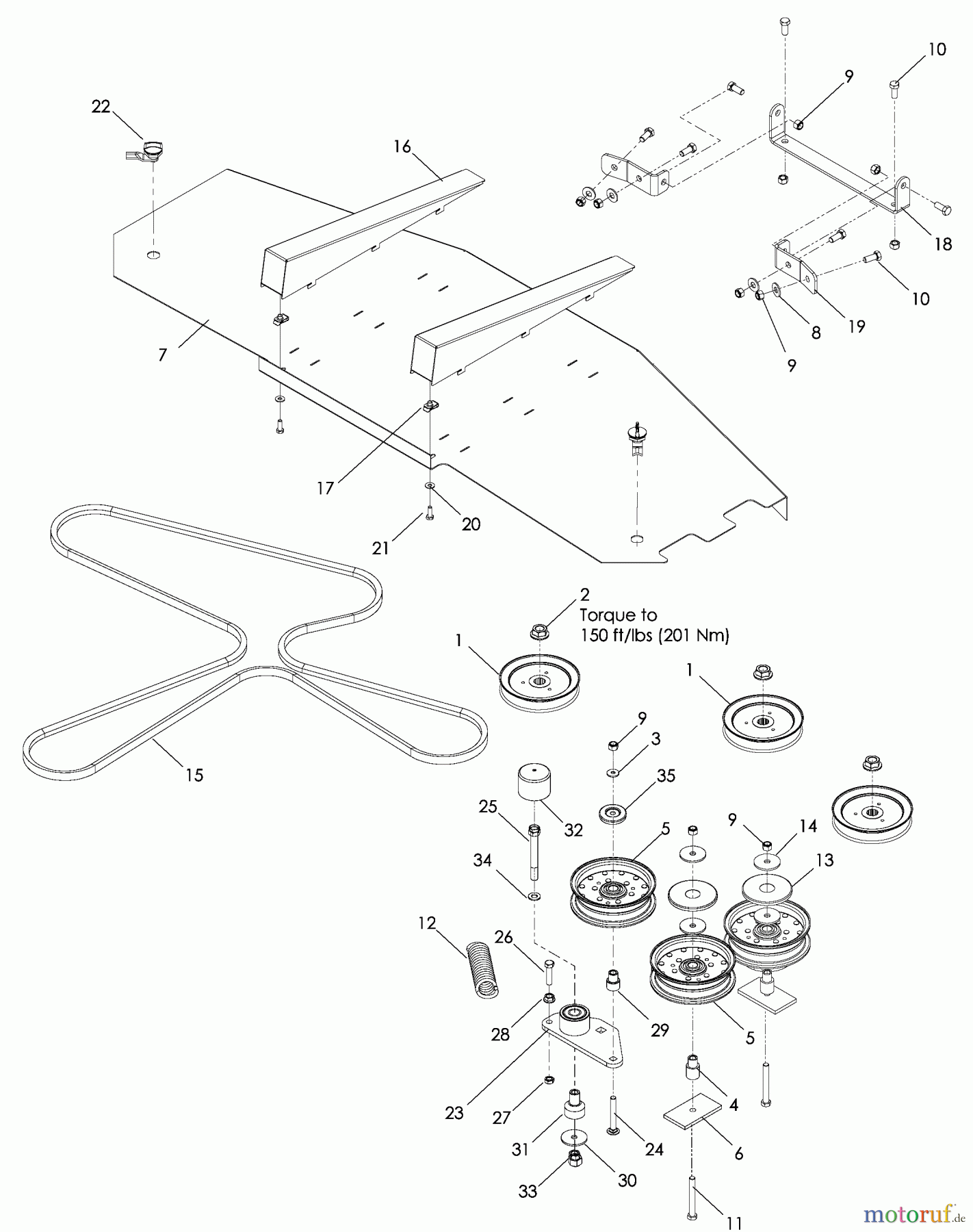 Husqvarna Rasenmäher für Großflächen WH 3615 (966947001) - Husqvarna Wide-Area Walk-Behind Mower (2008-10 & After) 52