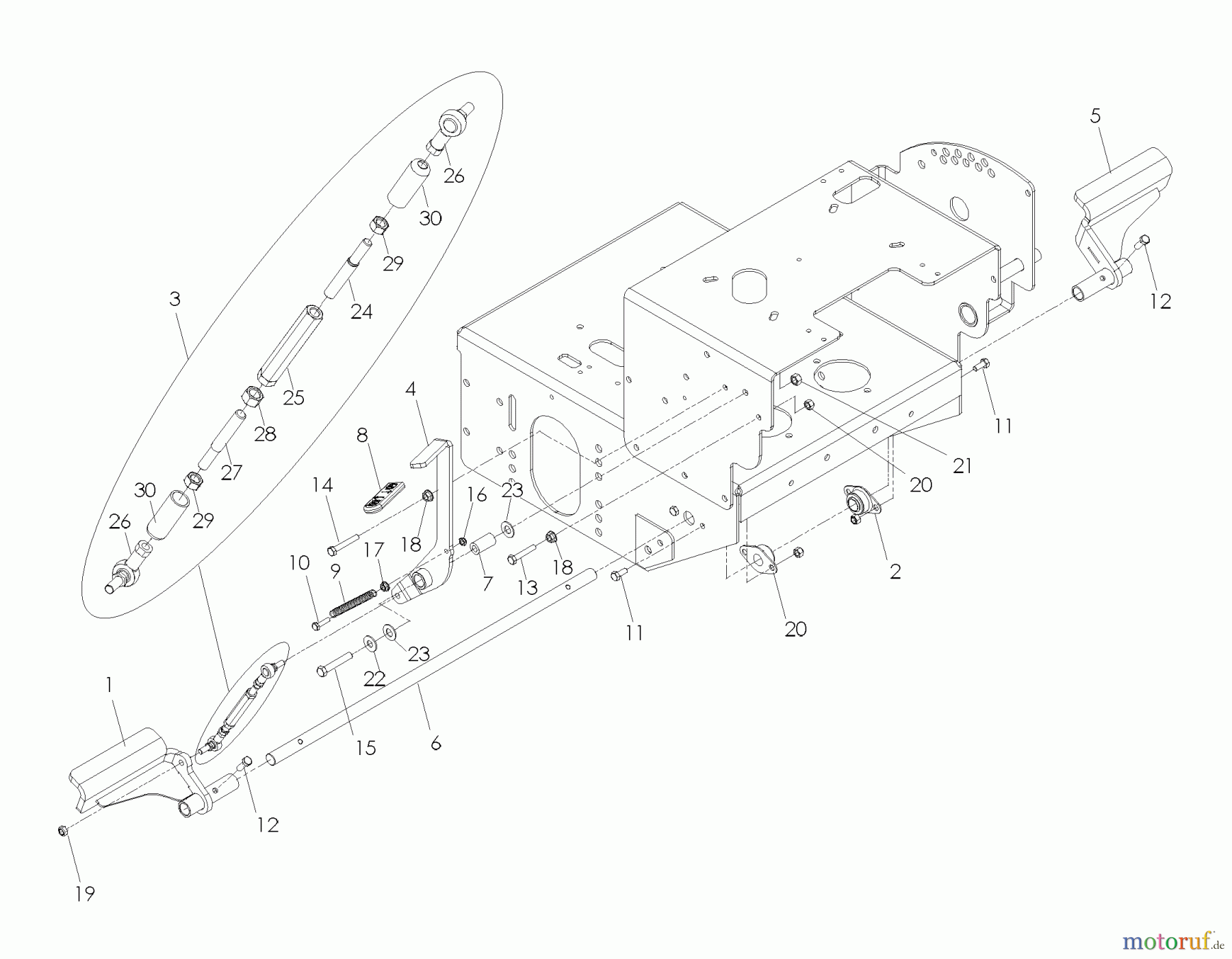 Husqvarna Rasenmäher für Großflächen WH 5221EFQ (968999599) - Husqvarna Wide-Area Walk-Behind Mower (2006-12 to 2008-07) Brake