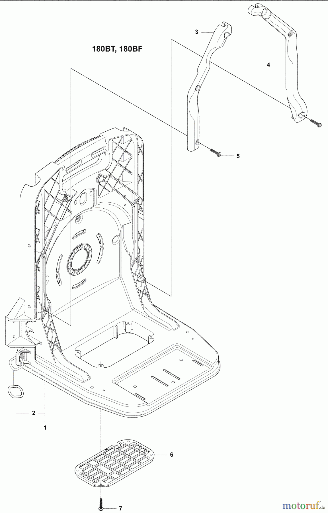 Husqvarna Bläser / Sauger / Häcksler / Mulchgeräte 180 BF - Husqvarna Backpack Blower (2008-10 & After) Frame
