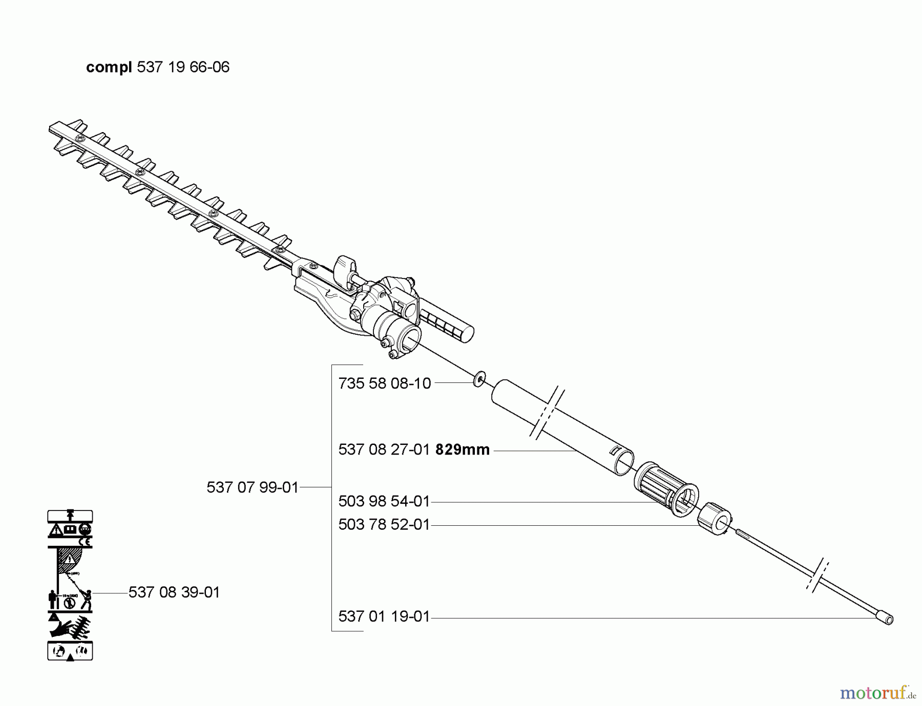 Husqvarna Zubehör HA 850 - Husqvarna Hedge Trimmer Attachment (2007-01 & After) Hedge Attachment