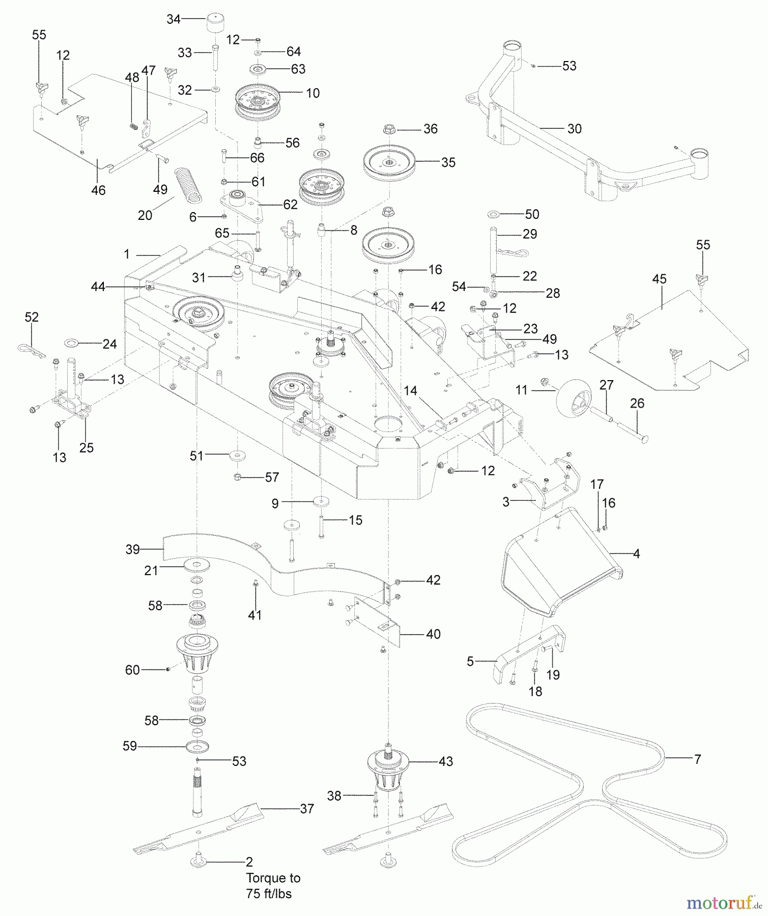 Husqvarna Rasenmäher für Großflächen WHF 6123 (966947007) - Husqvarna Wide-Area Walk-Behind Mower (2009-09 & After) 52