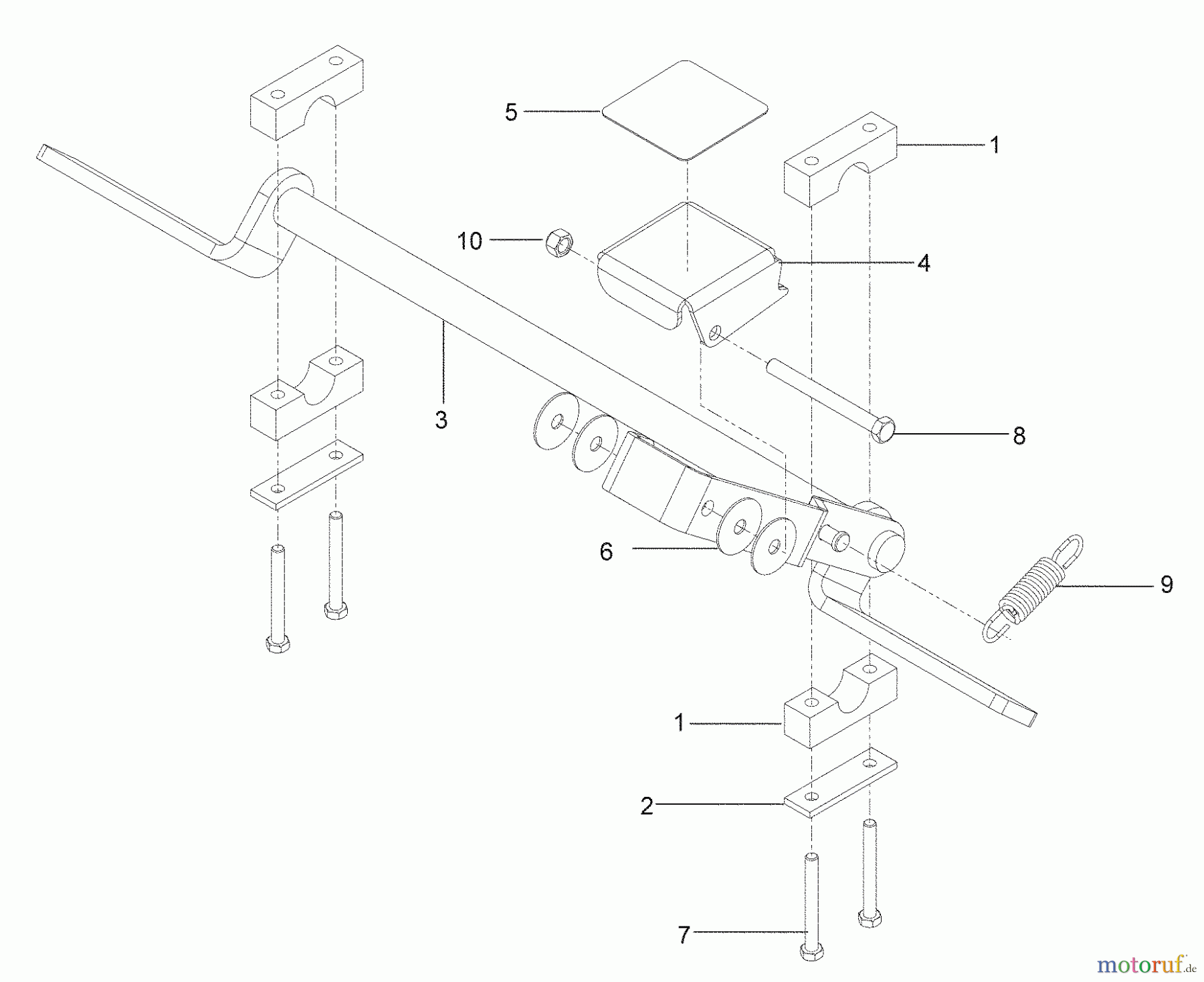 Husqvarna Rasenmäher für Großflächen WHF 6123 (966947007) - Husqvarna Wide-Area Walk-Behind Mower (2009-09 & After) Parking Brake