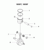 Husqvarna 180 BT - Backpack Blower (2008-10 & After) Ersatzteile Piston / Crankshaft