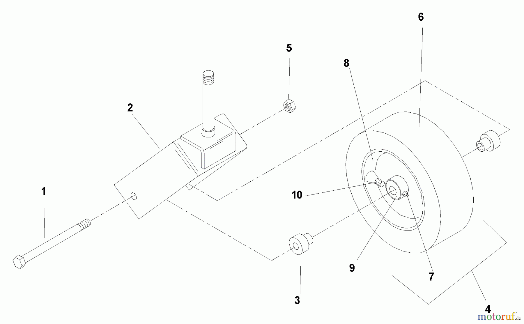 Husqvarna Nullwendekreismäher, Zero-Turn BZ 7234 D (968999264) - Husqvarna Zero-Turn Mower (2005-01 to 2005-07) Caster Assembly