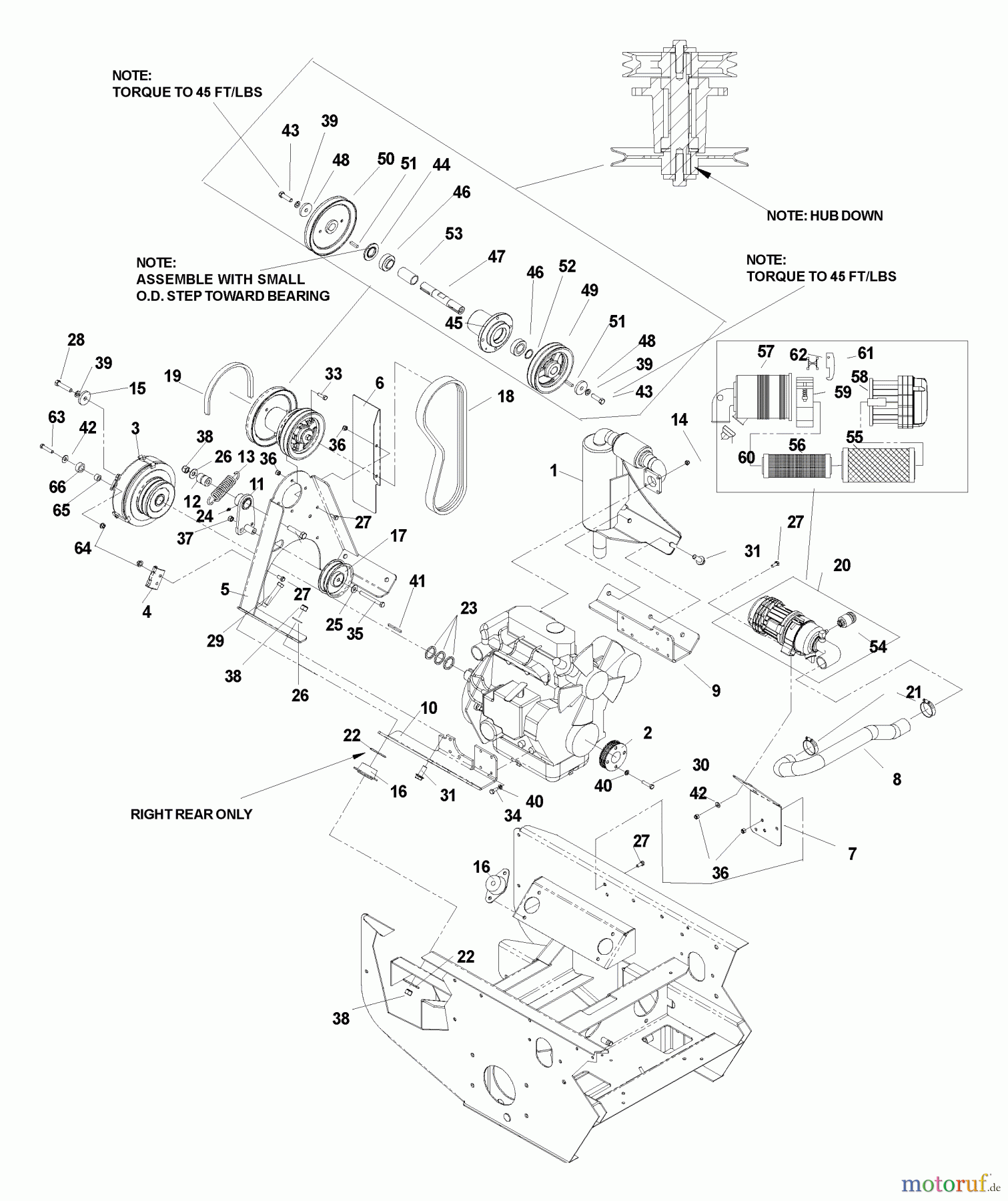 Husqvarna Nullwendekreismäher, Zero-Turn BZ 6127 D (968999262) - Husqvarna Zero-Turn Mower (2005-01 to 2005-07) Engine Assembly