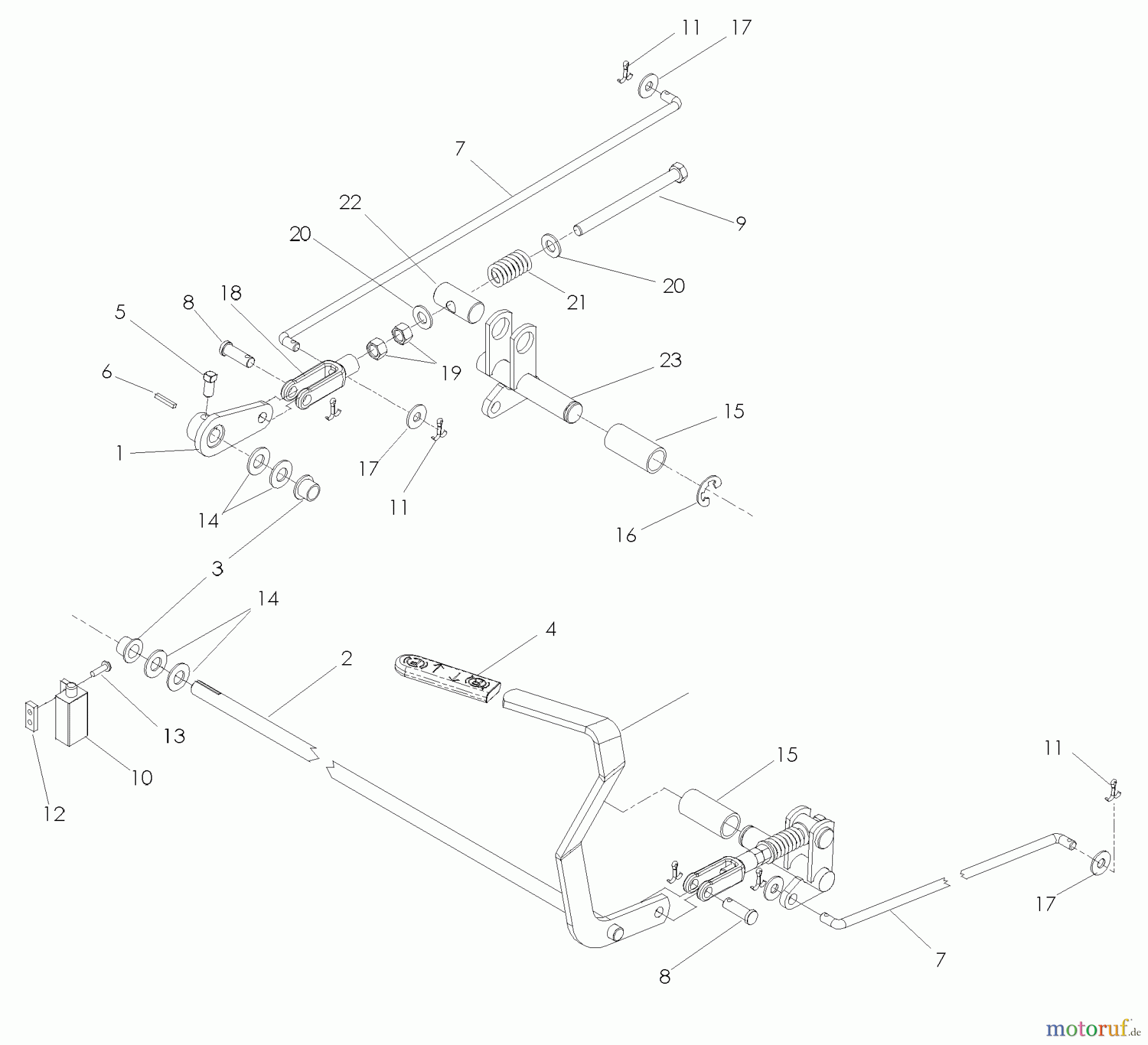 Husqvarna Nullwendekreismäher, Zero-Turn BZ 6127 DBF (968999369) - Husqvarna Zero-Turn Mower (2005-08 & After) Parking Brake