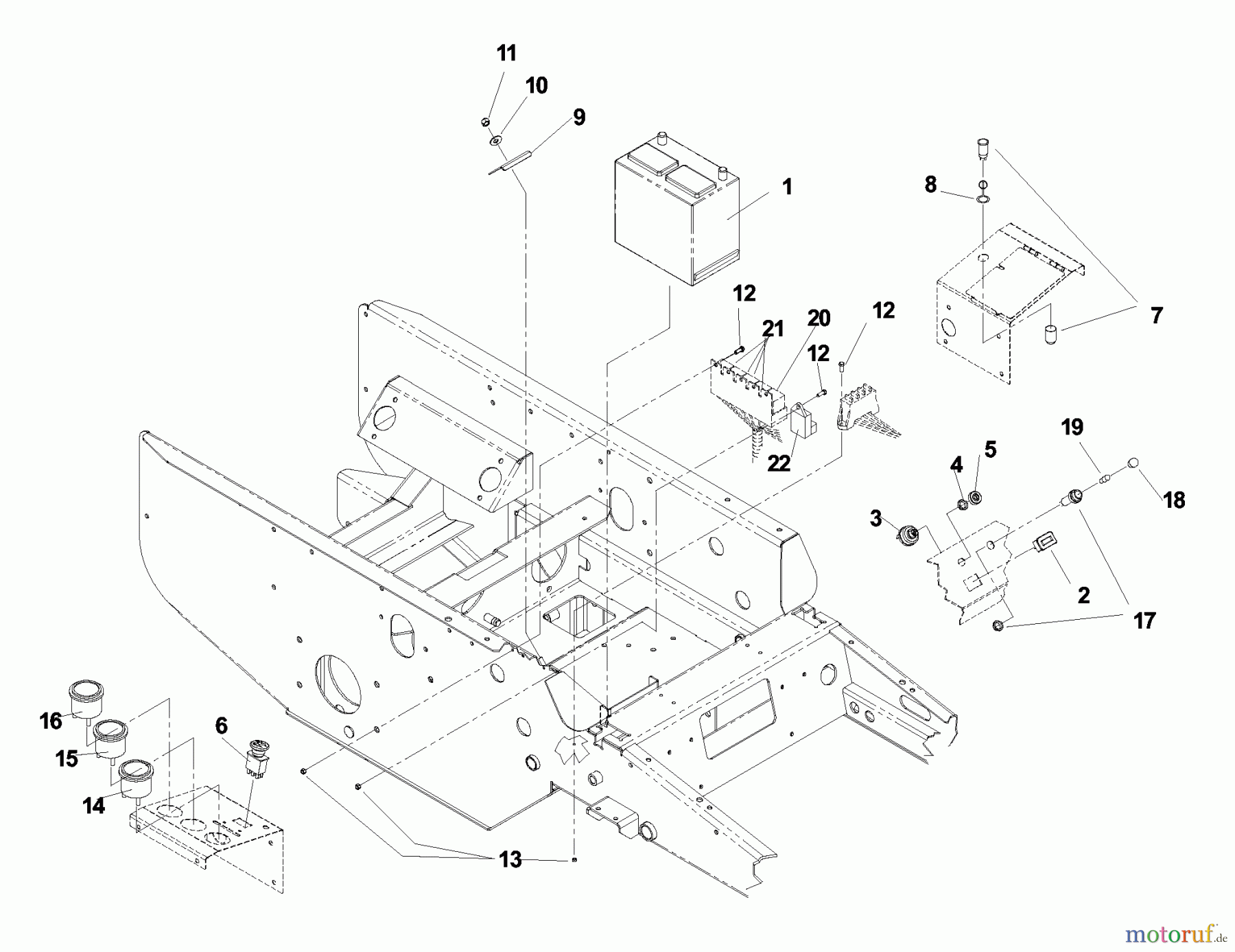 Husqvarna Nullwendekreismäher, Zero-Turn BZ 6127 D (968999218) - Husqvarna Zero-Turn Mower (2003-03 to 2004-10) Electrical Group