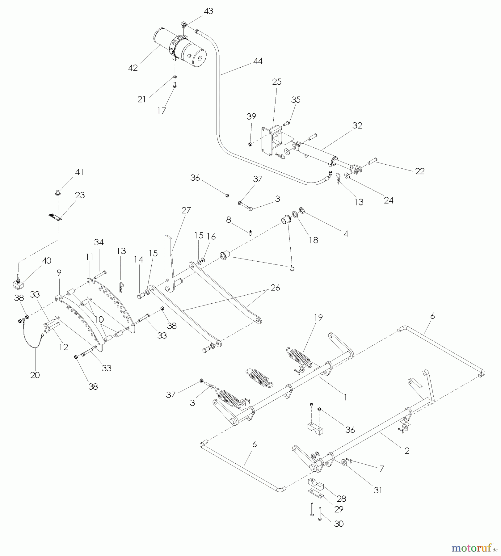 Husqvarna Nullwendekreismäher, Zero-Turn BZ 7234 D (968999264) - Husqvarna Zero-Turn Mower (2005-08 & After) Mower Lift / Deck Lift