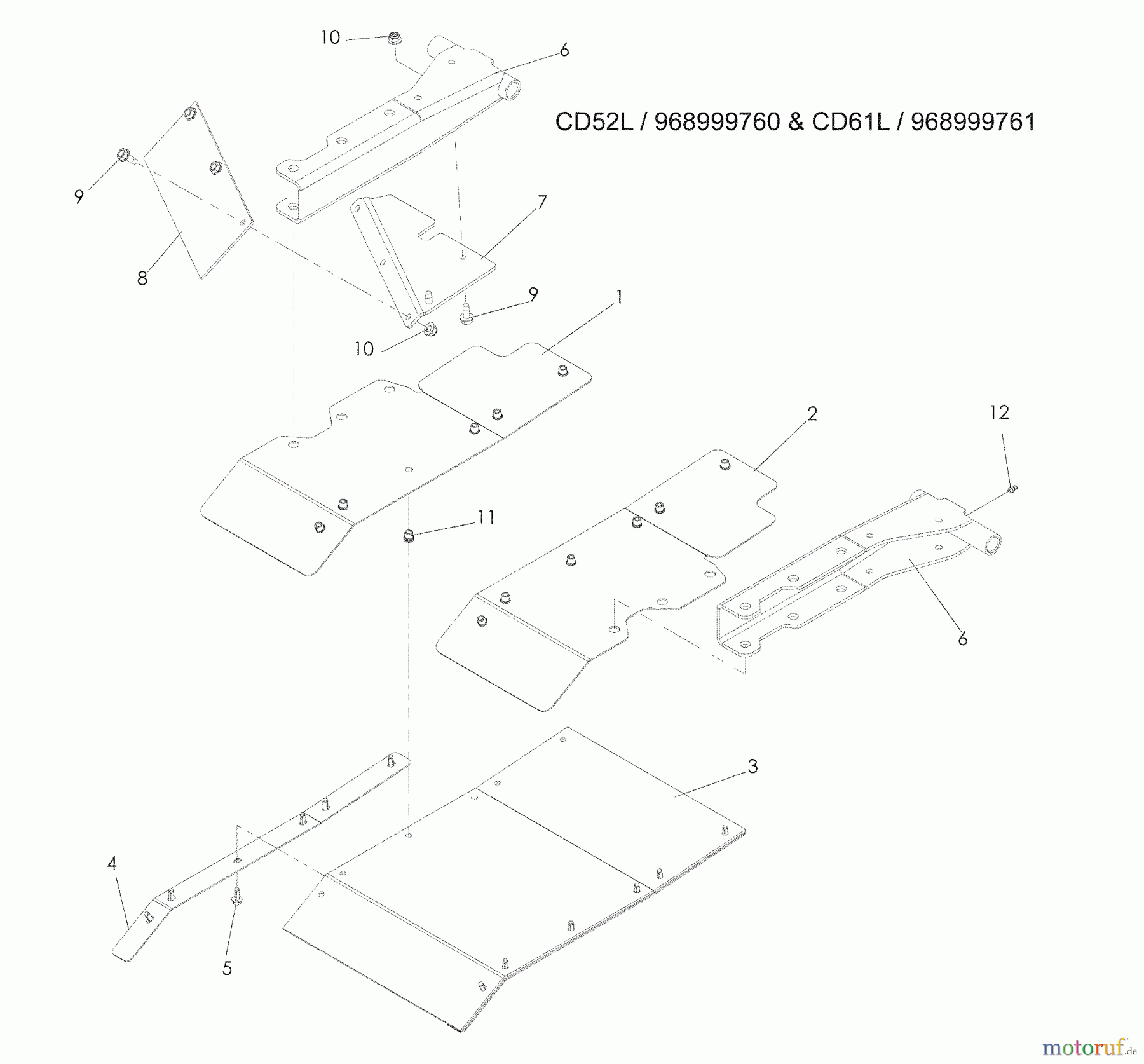 Husqvarna Nullwendekreismäher, Zero-Turn CD 52 L (968999760) - Husqvarna Zero-Turn Mower (2009-03 & After) Debris Guard