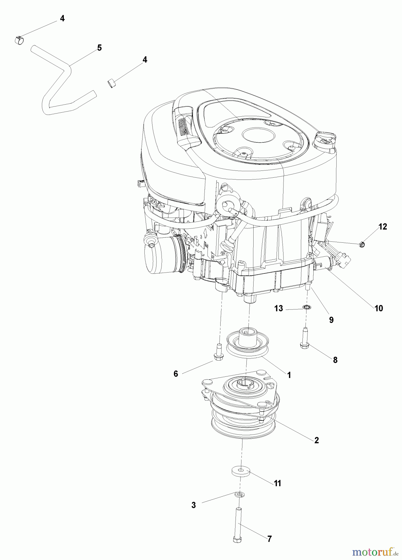 Husqvarna Nullwendekreismäher, Zero-Turn CZ 42175 (968999275) - Husqvarna Zero-Turn Mower (2006-08 & After) Engine Assembly (15 & 17.5 HP)