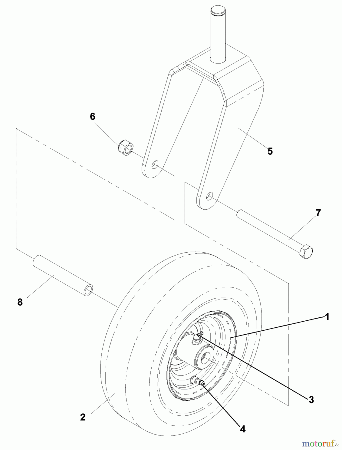 Husqvarna Nullwendekreismäher, Zero-Turn CZ 4817 (968999220) - Husqvarna KOA Zero-Turn Mower (2002-11 & After) Caster Assembly