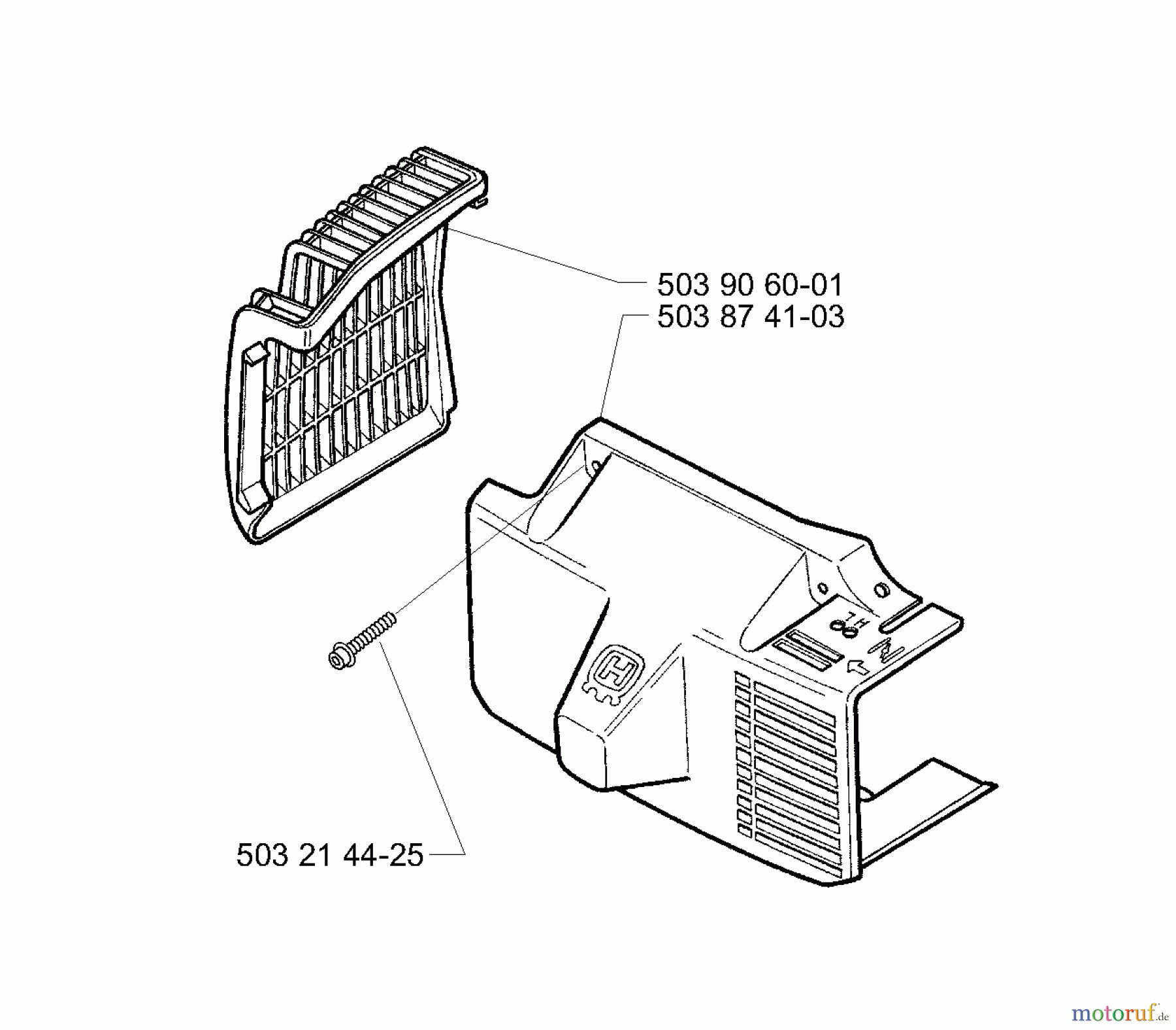Husqvarna Bläser / Sauger / Häcksler / Mulchgeräte 225 B - Husqvarna Handheld Blower (2001-06 to 2006-08) Covers