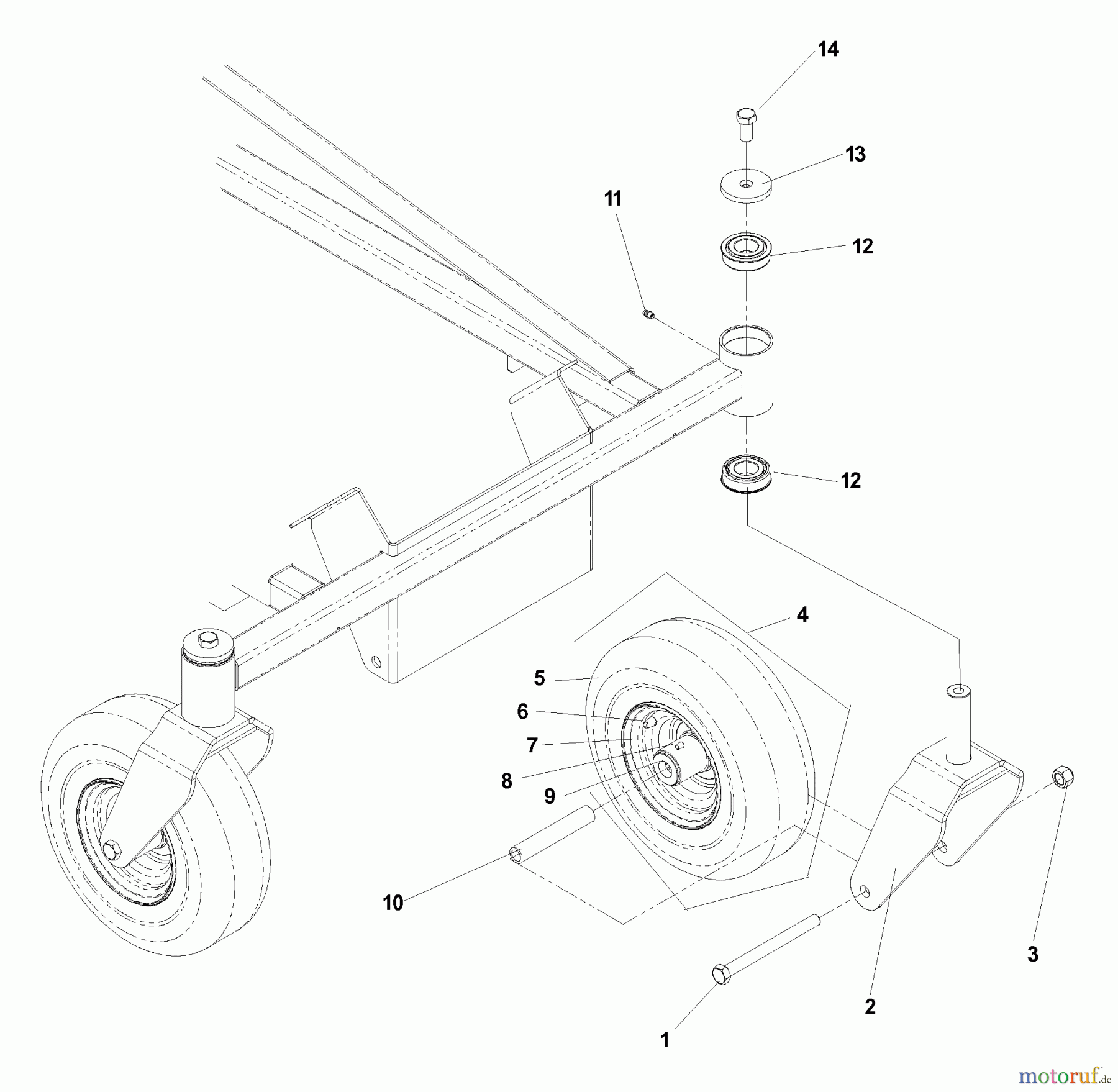 Husqvarna Nullwendekreismäher, Zero-Turn EZ 5426 BI (968999514) - Husqvarna Zero-Turn Mower (2006-06 & After) Caster Assembly