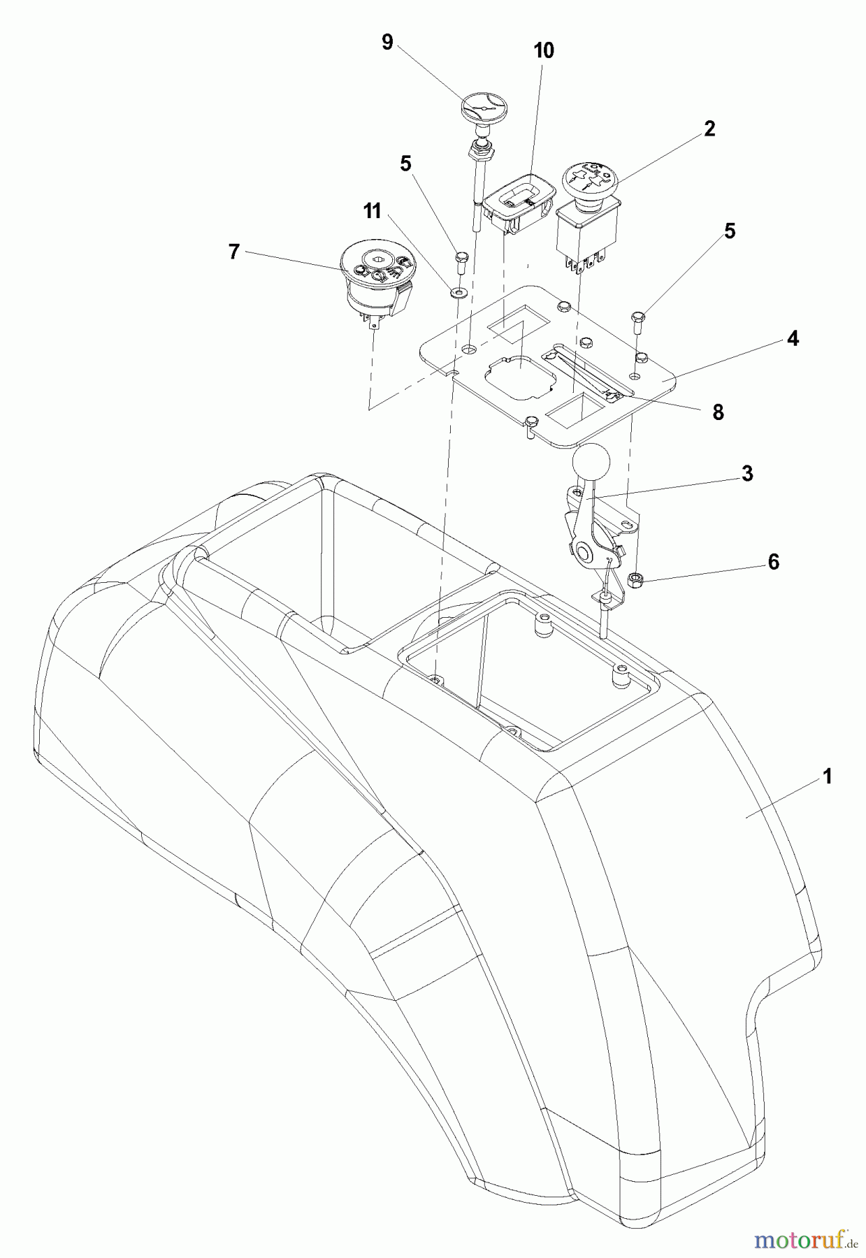 Husqvarna Nullwendekreismäher, Zero-Turn EZ 5426 BI (968999514) - Husqvarna Zero-Turn Mower (2006-06 & After) Console Assembly