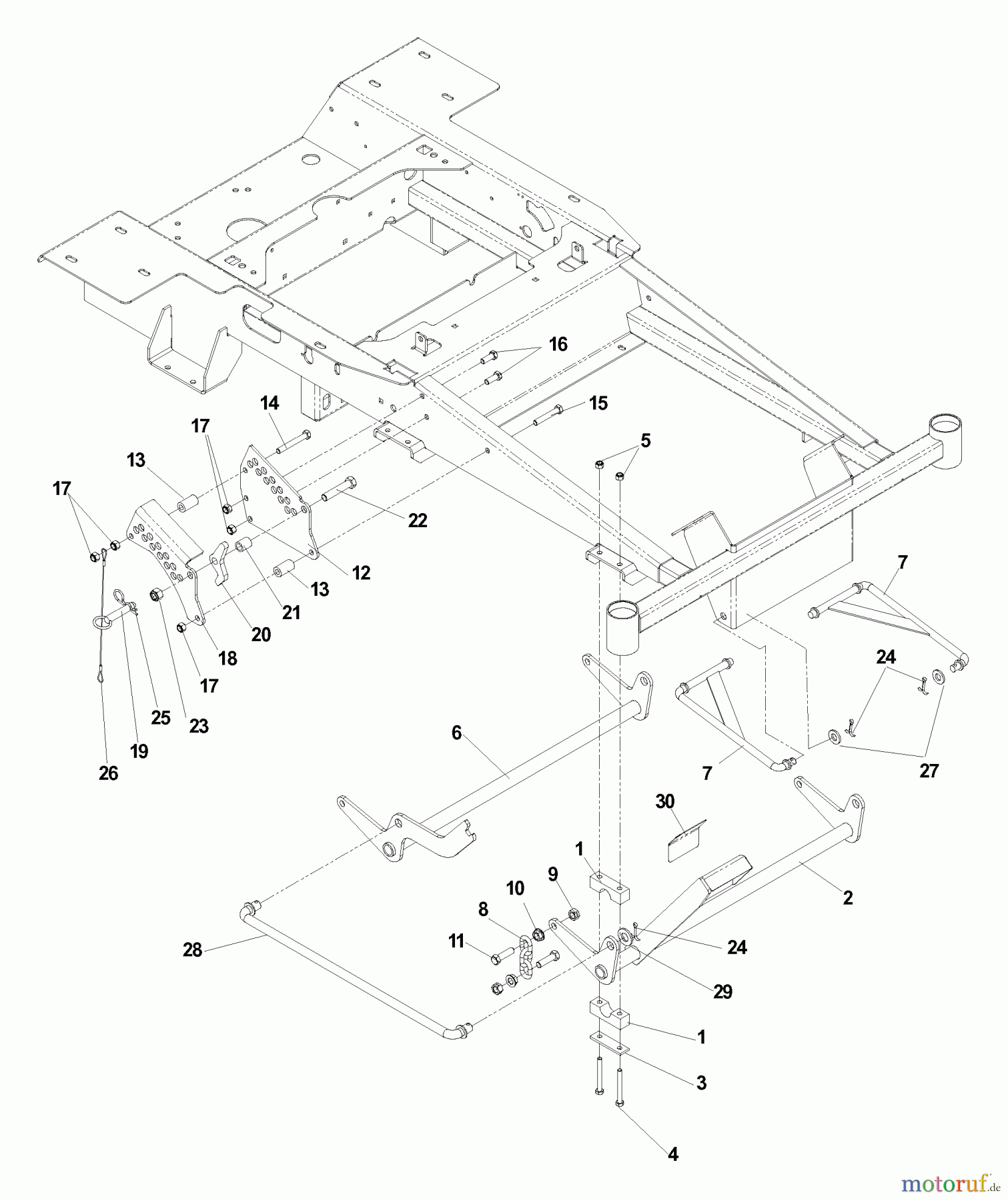 Husqvarna Nullwendekreismäher, Zero-Turn EZ 5426 BI (968999514) - Husqvarna Zero-Turn Mower (2006-06 & After) Deck Lift