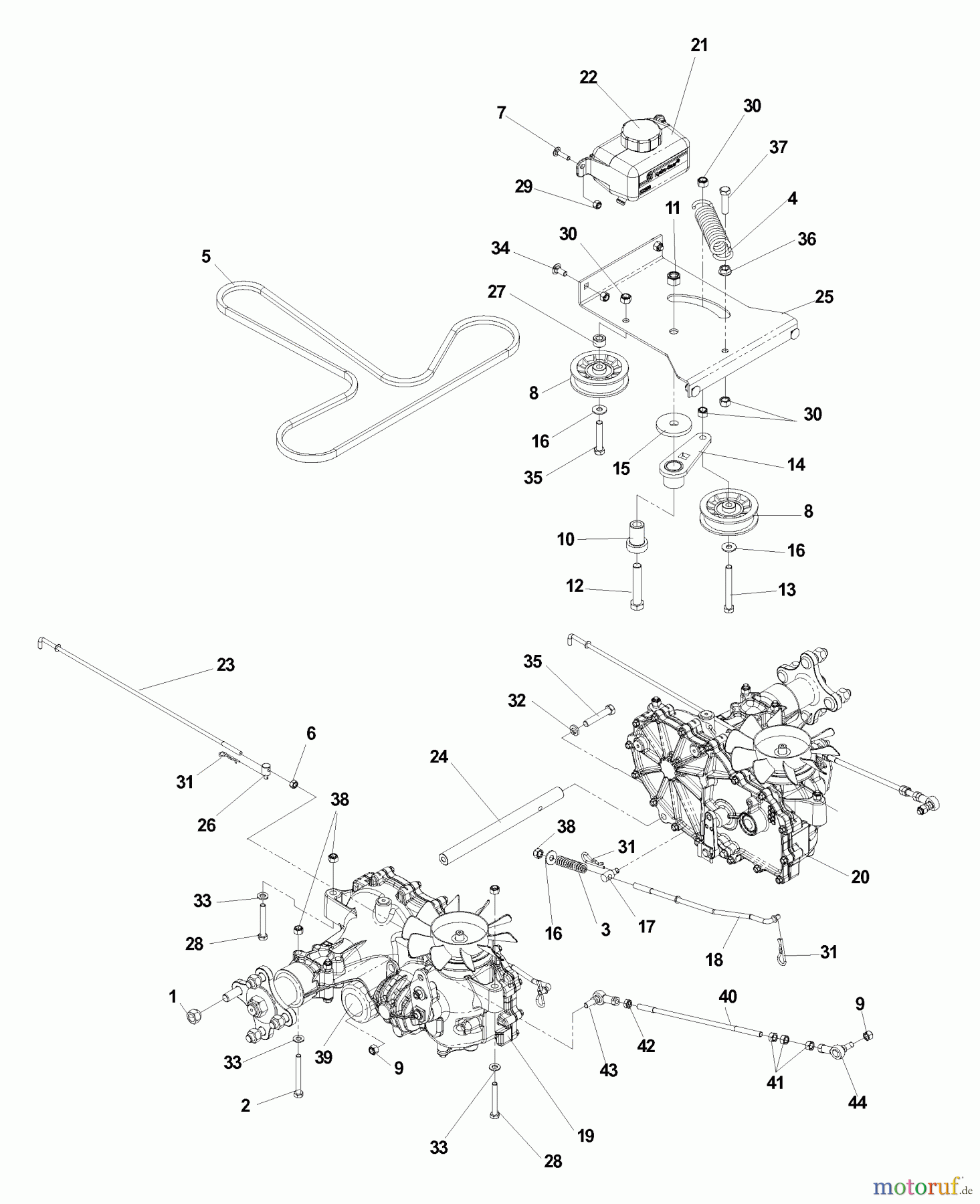 Husqvarna Nullwendekreismäher, Zero-Turn EZ 5426 BI (968999514) - Husqvarna Zero-Turn Mower (2006-06 & After) Hydraulic Assembly