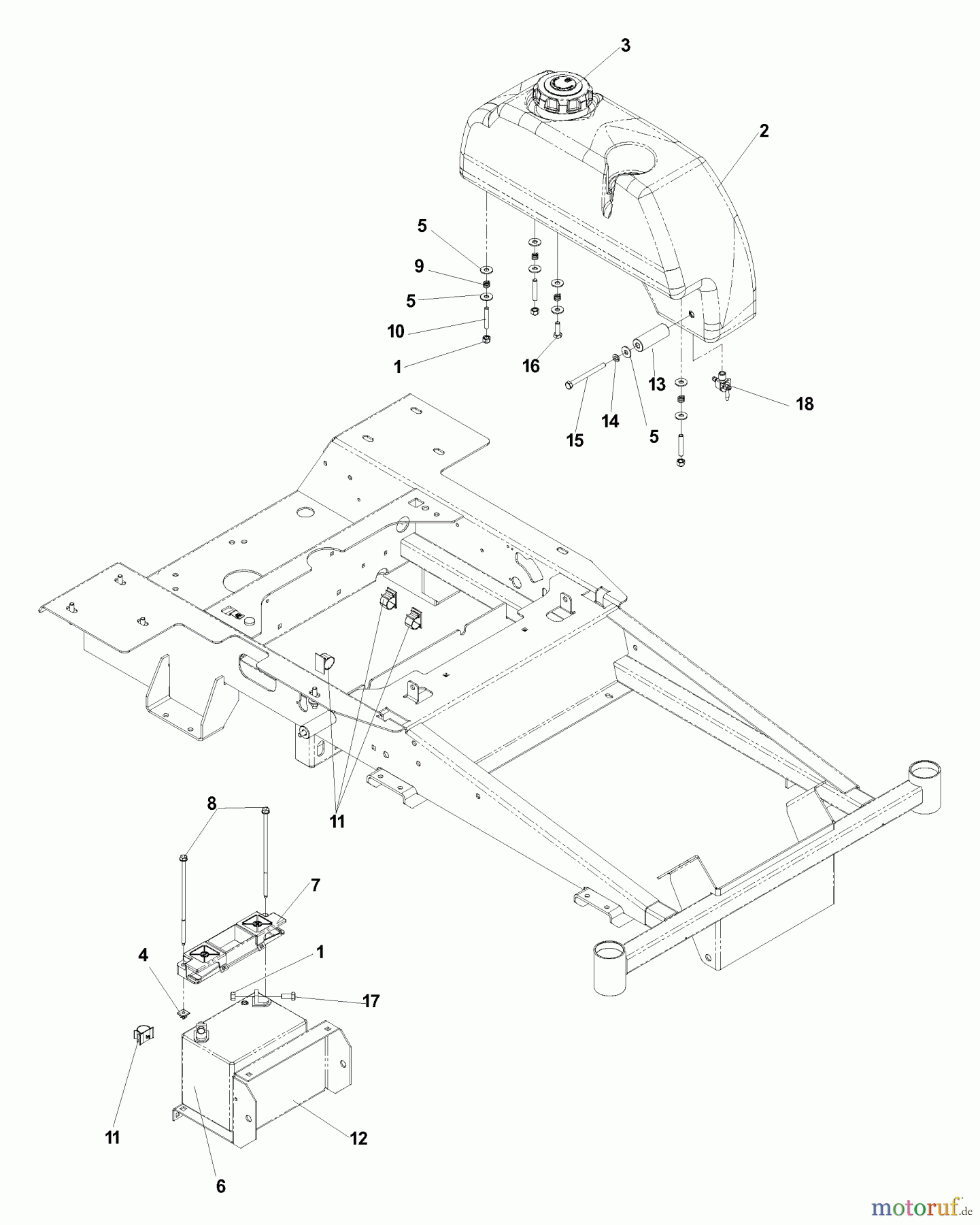 Husqvarna Nullwendekreismäher, Zero-Turn EZ 5426 BI (968999514) - Husqvarna Zero-Turn Mower (2006-06 & After) Main Frame (Part 2)
