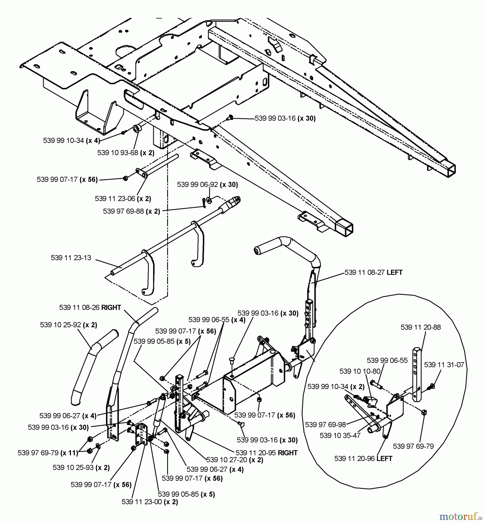 Husqvarna Nullwendekreismäher, Zero-Turn EZ 5424 BI (968999294) - Husqvarna Zero-Turn Mower (2006-02 & After) Control Levers