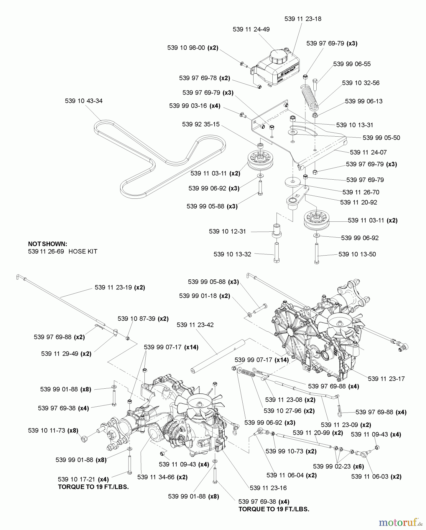 Husqvarna Nullwendekreismäher, Zero-Turn EZ 4217 KAA (968999373) - Husqvarna Zero-Turn Mower (2006-02 & After) Hydraulic Assembly