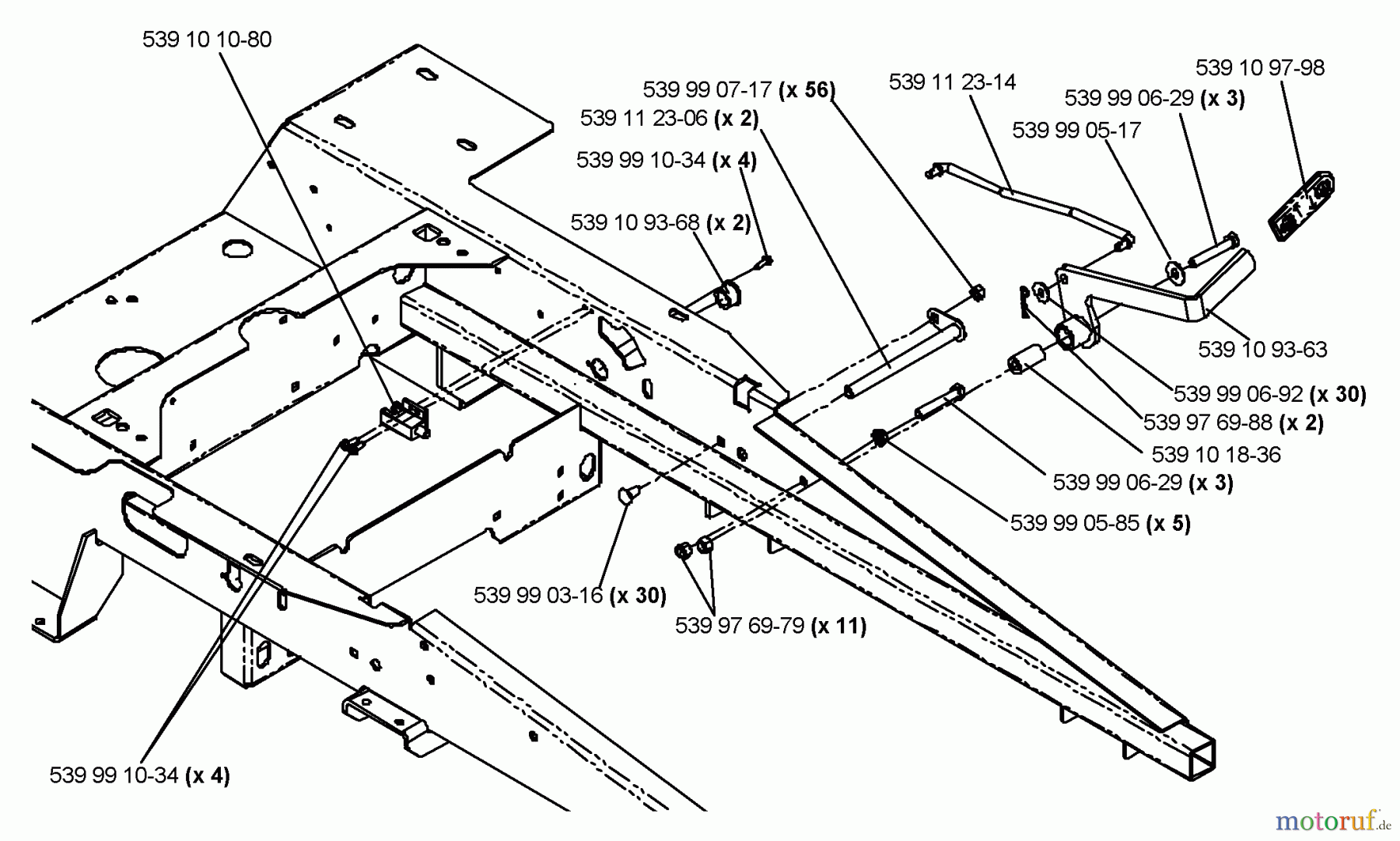 Husqvarna Nullwendekreismäher, Zero-Turn EZ 5424 BI (968999294) - Husqvarna Zero-Turn Mower (2006-02 & After) Park Brake