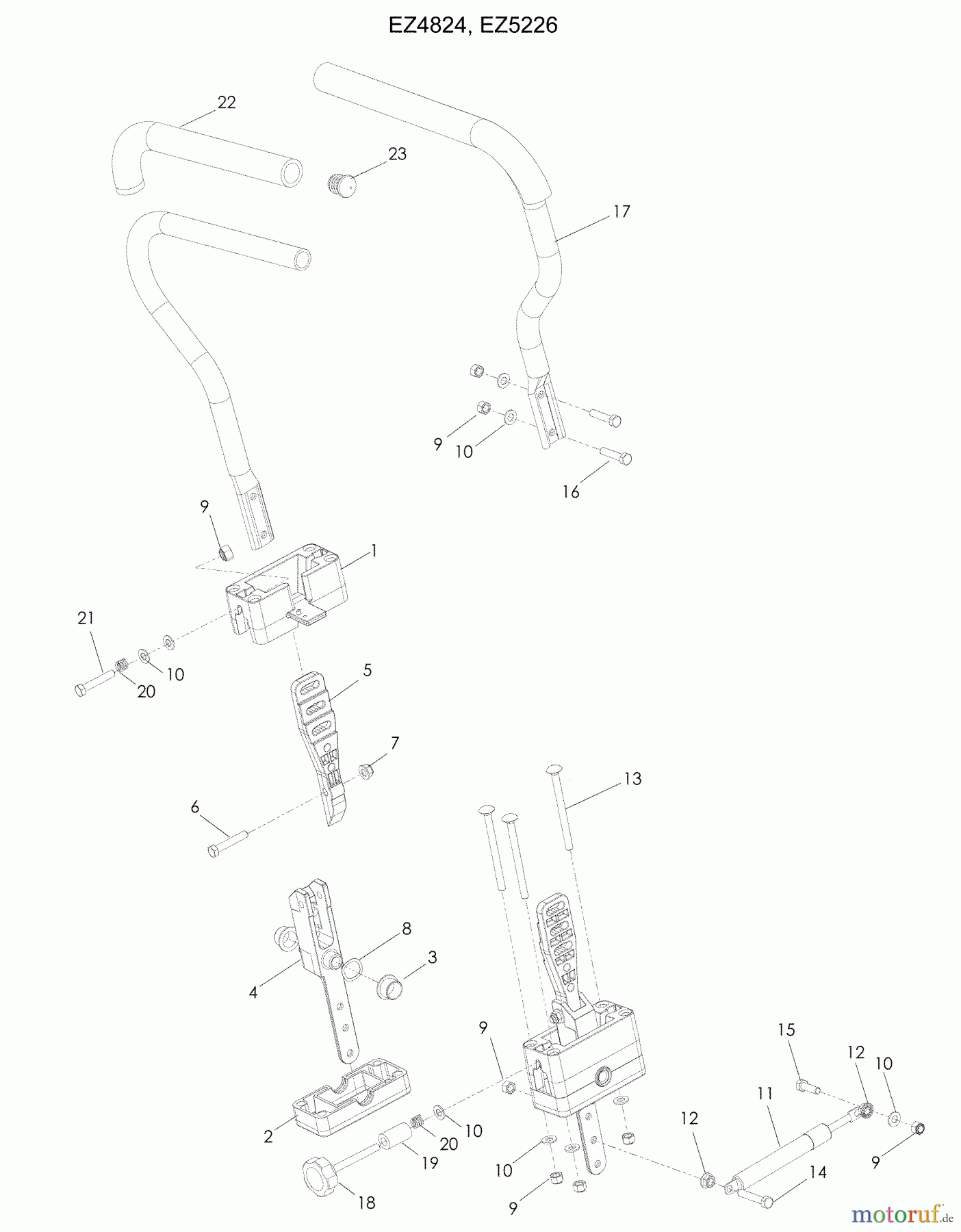 Husqvarna Nullwendekreismäher, Zero-Turn EZ 4824 (965880401) - Husqvarna Zero-Turn Mower (2009-01 & After) Steering