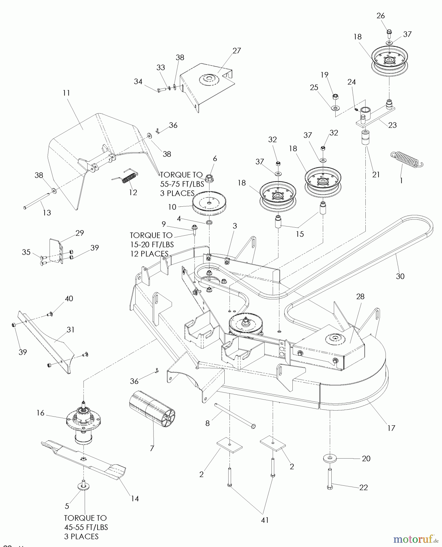 Husqvarna Nullwendekreismäher, Zero-Turn EZ 5224 (968999699) - Husqvarna Zero-Turn Mower (2008-08 & After) 42 Inch Cutting Deck