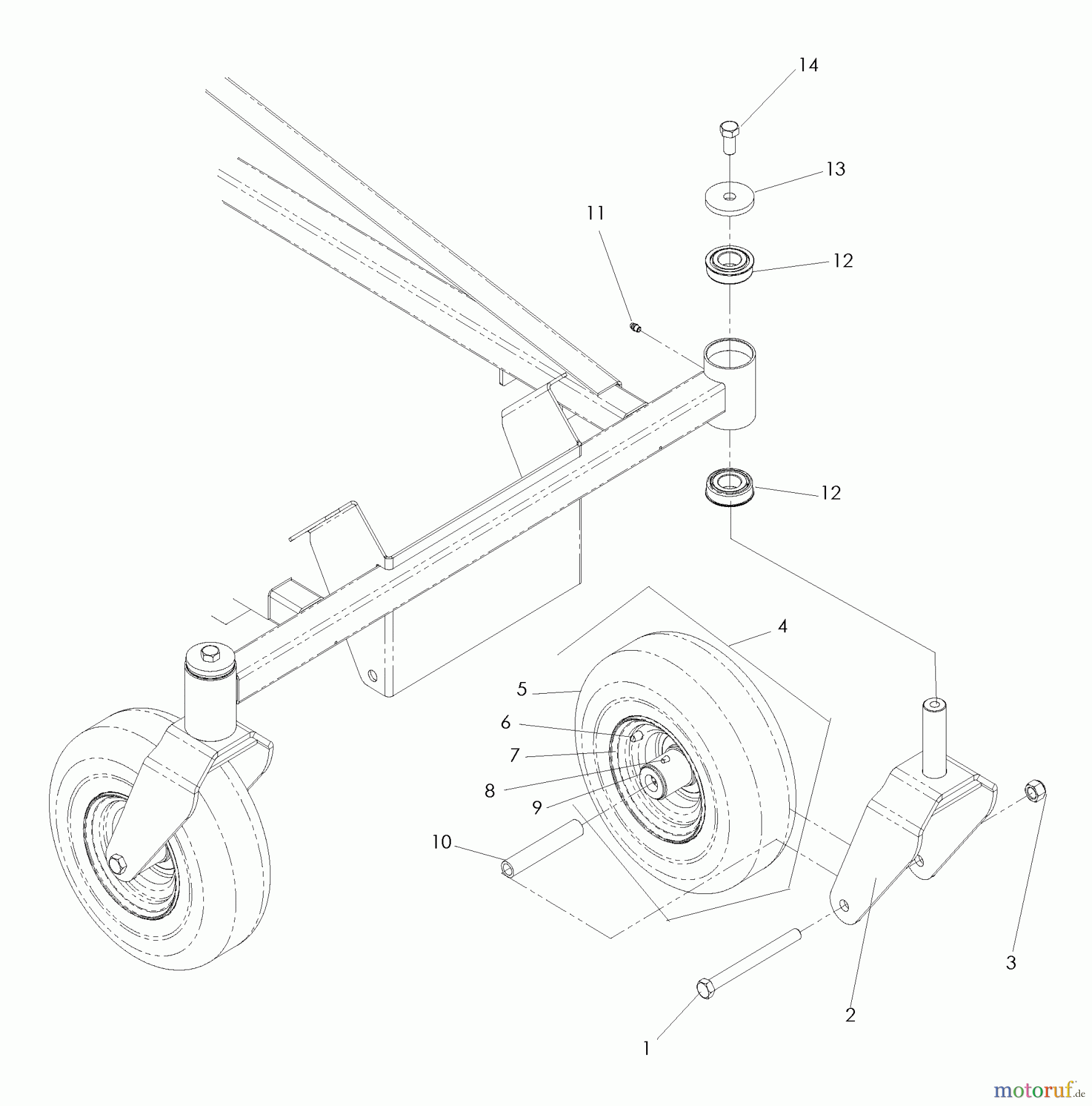Husqvarna Nullwendekreismäher, Zero-Turn EZ 5224 (968999699) - Husqvarna Zero-Turn Mower (2008-08 & After) Casters