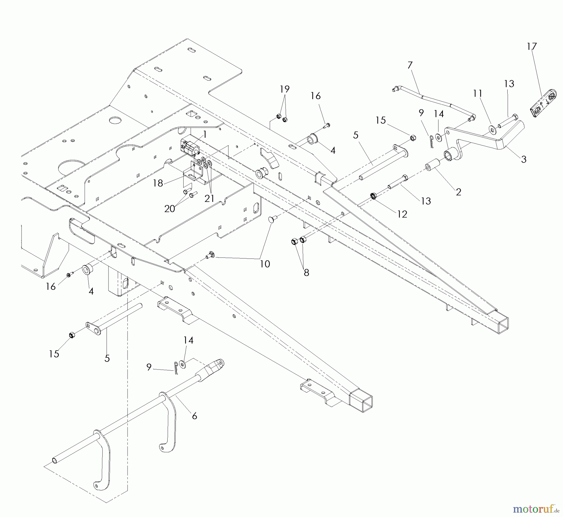 Husqvarna Nullwendekreismäher, Zero-Turn EZ 4624 (968999657) - Husqvarna Zero-Turn Mower (2008-08 & After) Parking Brake