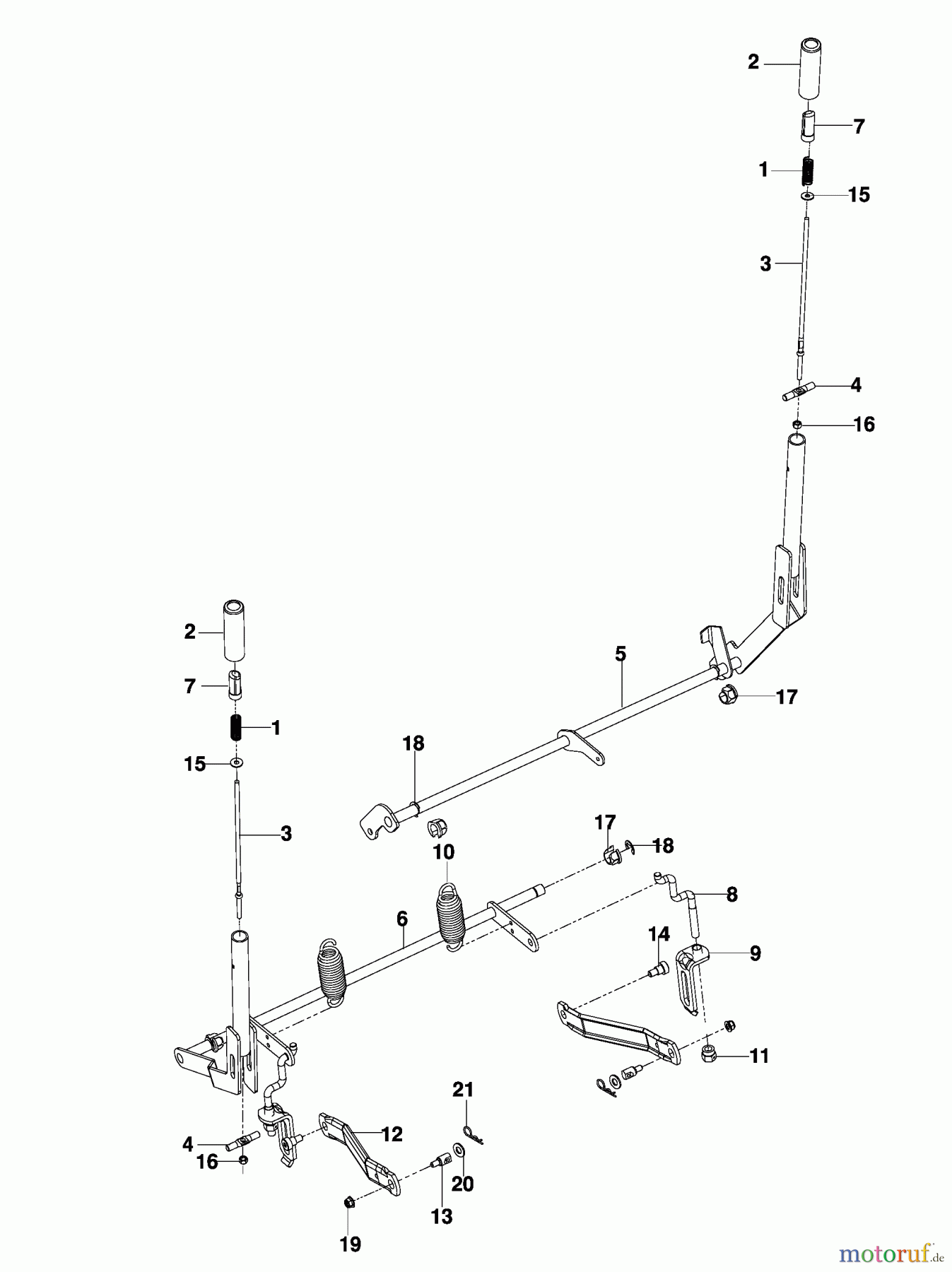 Husqvarna Nullwendekreismäher, Zero-Turn EZ 4824 BF (966495801) - Husqvarna Zero-Turn Mower (2009-09 & After) Brake / Lift