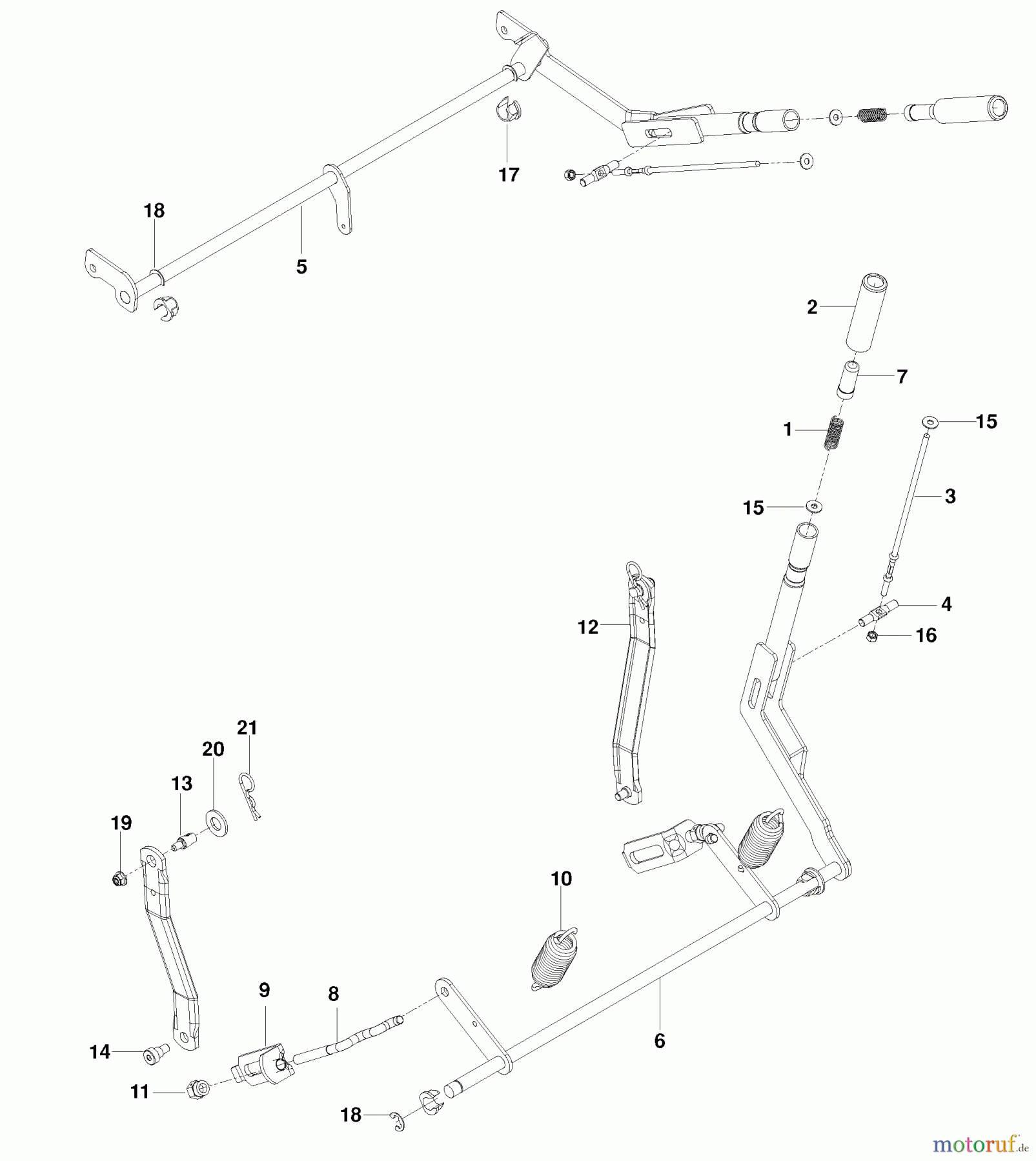 Husqvarna Nullwendekreismäher, Zero-Turn EZ 4824 BF (966582401) - Husqvarna Zero-Turn Mower (2010-03 & After) Brake/Lift