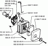 Husqvarna 225 HBV - Handheld Blower Vacuum (1996-09 to 1997-01) Ersatzteile Air Filter/Carburetor
