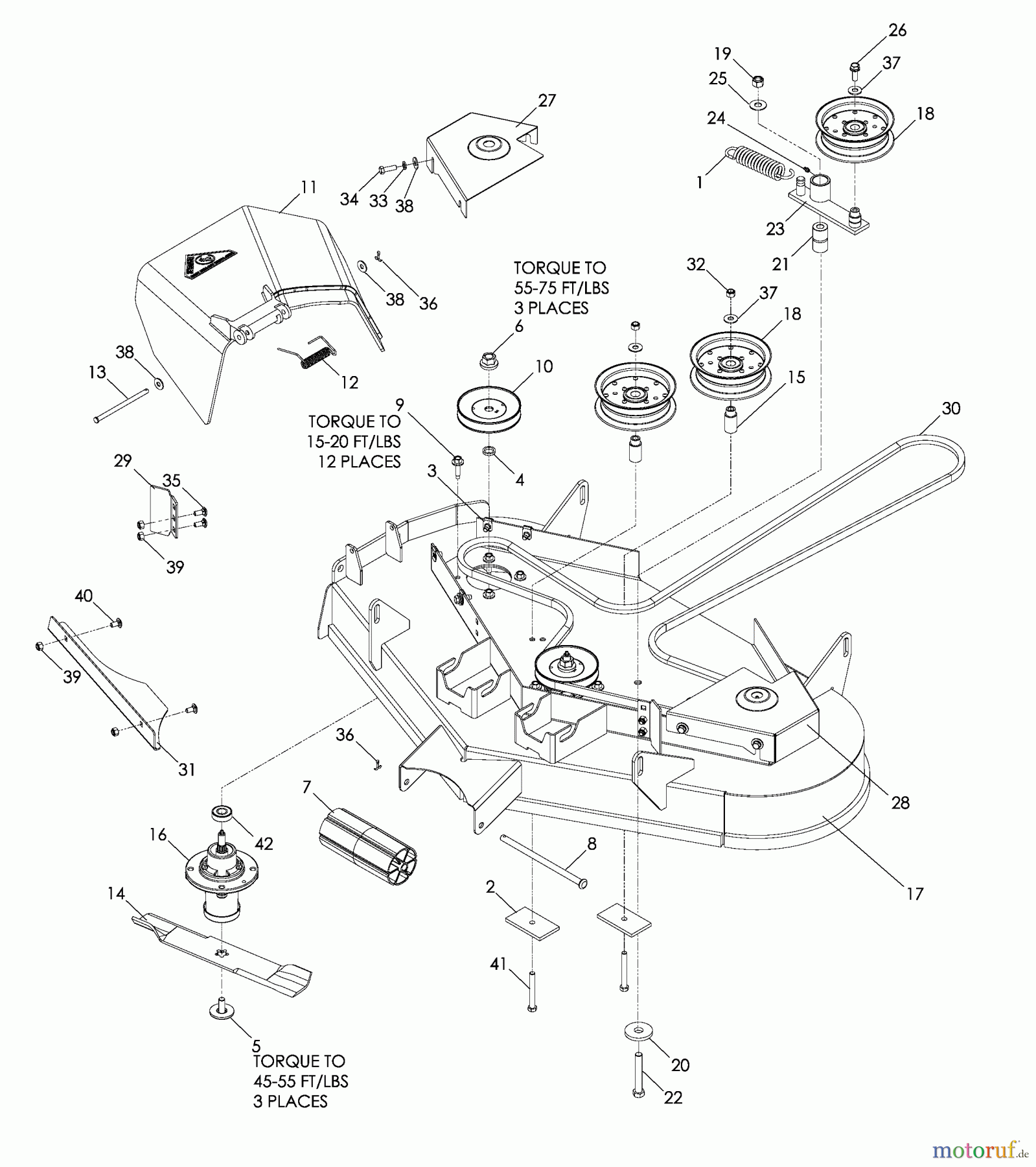 Husqvarna Nullwendekreismäher, Zero-Turn EZ 4624 BF (968999688) - Husqvarna Zero-Turn Mower (2008-08 & After) 42 Inch Cutting Deck