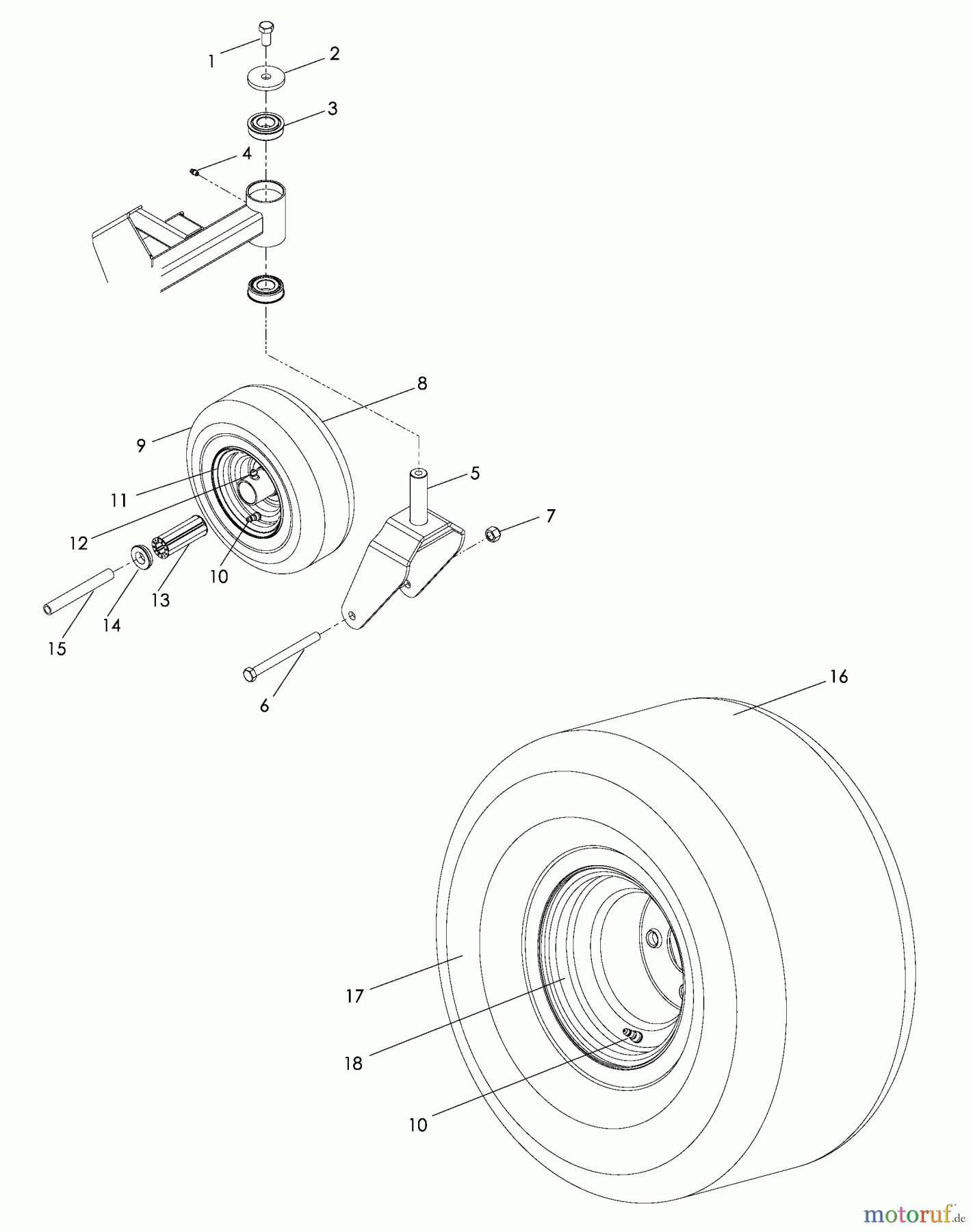 Husqvarna Nullwendekreismäher, Zero-Turn EZ 4220 BF (968999693) - Husqvarna Zero-Turn Mower (2008-08 & After) Wheels And Tires