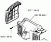 Husqvarna 225 HBV - Handheld Blower Vacuum (1996-09 to 1997-01) Ersatzteile Cover Assembly
