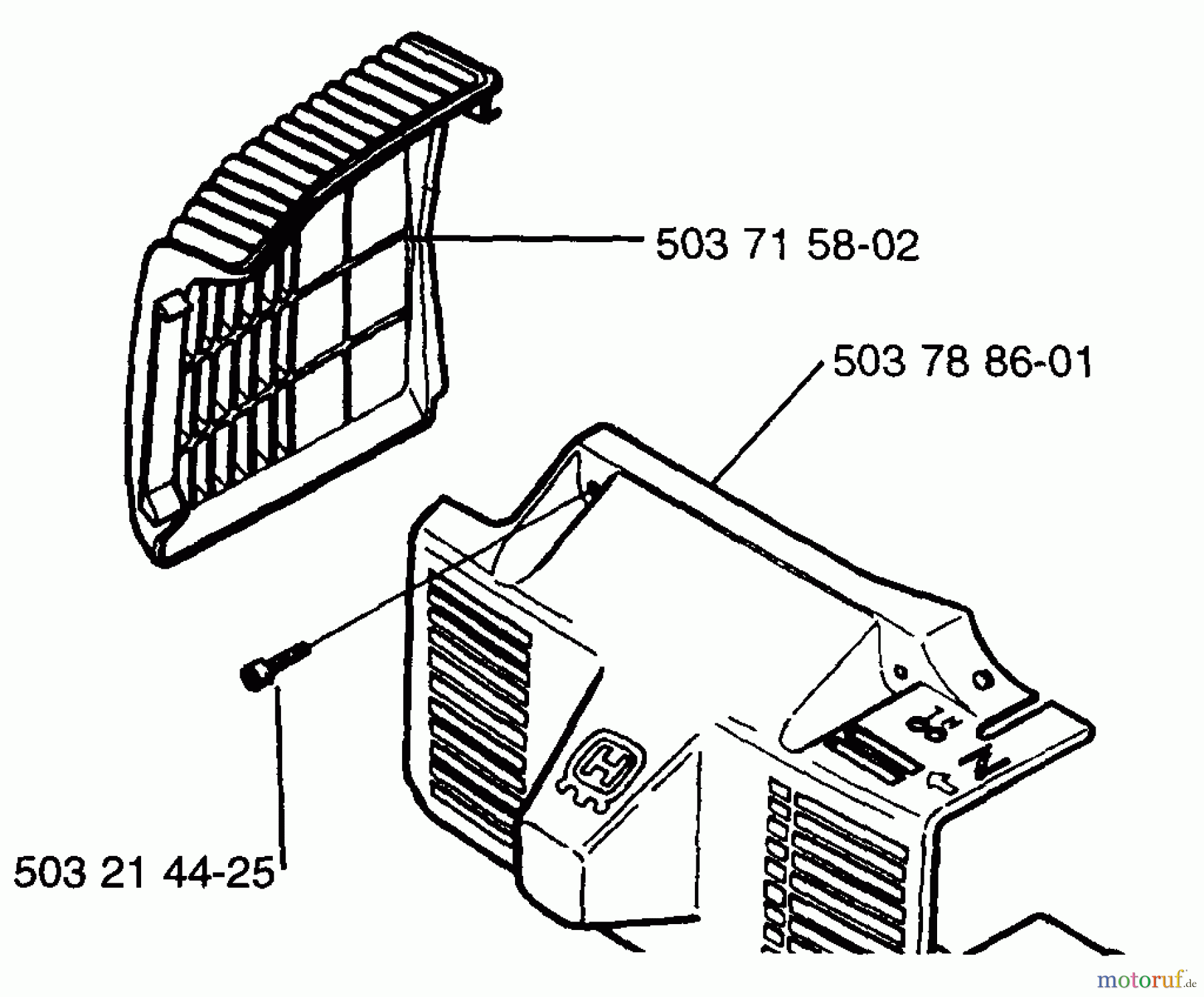 Husqvarna Bläser / Sauger / Häcksler / Mulchgeräte 225 HBV - Husqvarna Handheld Blower Vacuum (1996-09 to 1997-01) Cover Assembly