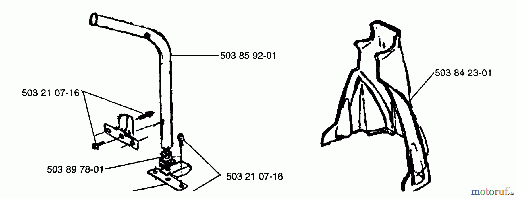 Husqvarna Bläser / Sauger / Häcksler / Mulchgeräte 225 HBV - Husqvarna Handheld Blower Vacuum (1996-09 to 1997-01) Handle Tube Assembly
