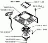 Husqvarna 225 HBV - Handheld Blower Vacuum (1996-09 to 1997-01) Ersatzteile Starter Assembly
