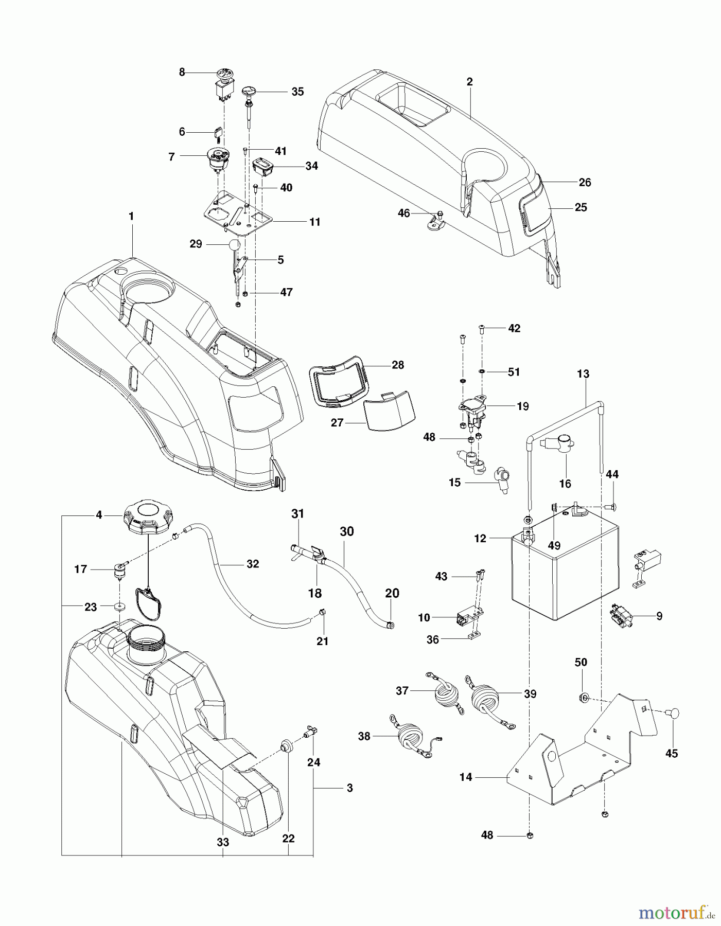 Husqvarna Nullwendekreismäher, Zero-Turn EZ 4824 TFBF (966659502) - Husqvarna Zero-Turn Mower (2012-06 & After) IGNITION SYSTEM