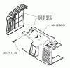 Husqvarna 225 HBV - Handheld Blower Vacuum (1997-02 to 1999-12) Ersatzteile Cover Assembly